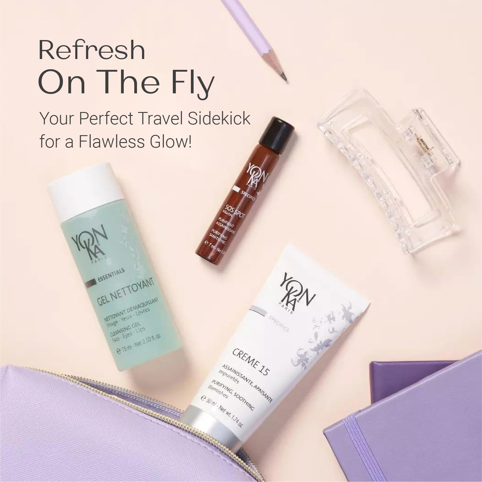 Yonka Gel Cleanser | Gentle Foaming Face Wash & Makeup Remover | Cleanses Pores and Balances Skins pH with Red Algae & Amino Acids | For Acne Prone & Oily Skin | Paraben-Free
