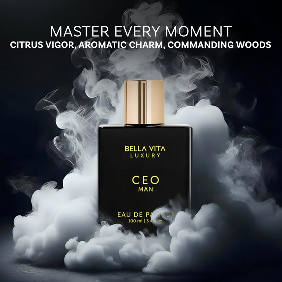 Bellavita Luxury CEO MAN Eau de Parfum | 100 ml (3.4 fl.oz.) | Perfume for Men | Mandarin, Lemon, Lavender, and Vetiver Notes | Long Lasting Men's Fragrance
