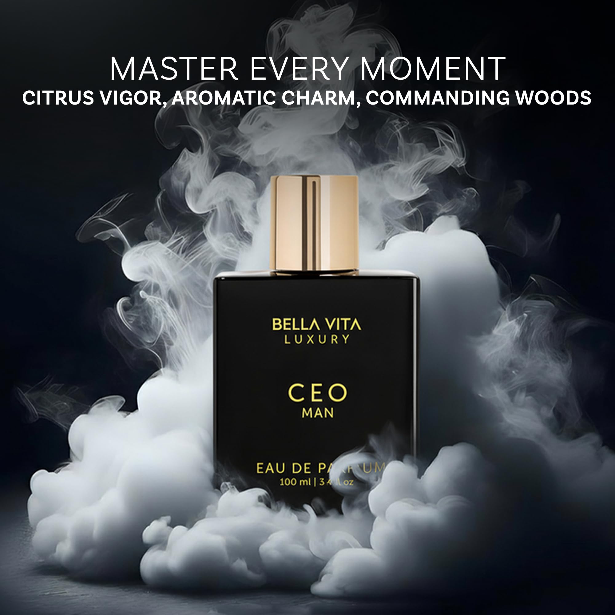 Bellavita Luxury G.O.A.T. Eau de Parfum | 100 ml (3,4 fl.oz.) | Parfum pour Homme | Notes d'agrumes, de bergamote, de patchouli et de vétiver | Parfum masculin longue tenue