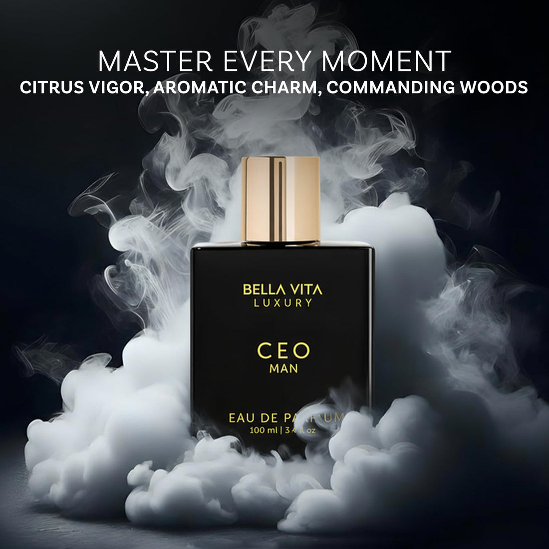 Bellavita Luxury G.O.A.T. Eau de Parfum | 100 ml (3,4 fl.oz.) | Parfum pour Homme | Notes d'agrumes, de bergamote, de patchouli et de vétiver | Parfum masculin longue tenue