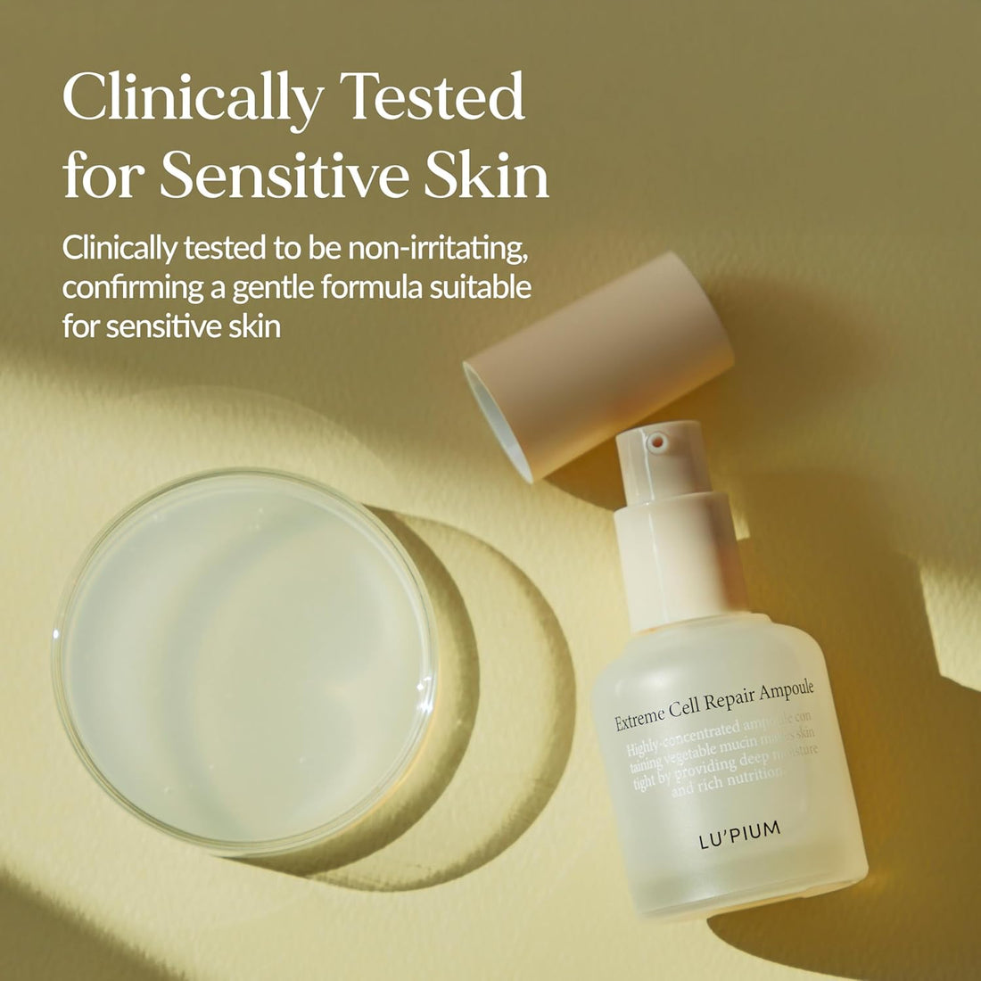 Extreme Cell Repair Ampoule - Vegan Mucin Serum, Barrier Repair & Deep Hydration, Soothing & Moisturizing, Elastic Thread-like Texture, Korean Skincare (30ml, 1.01 fl.oz.) Halalzen