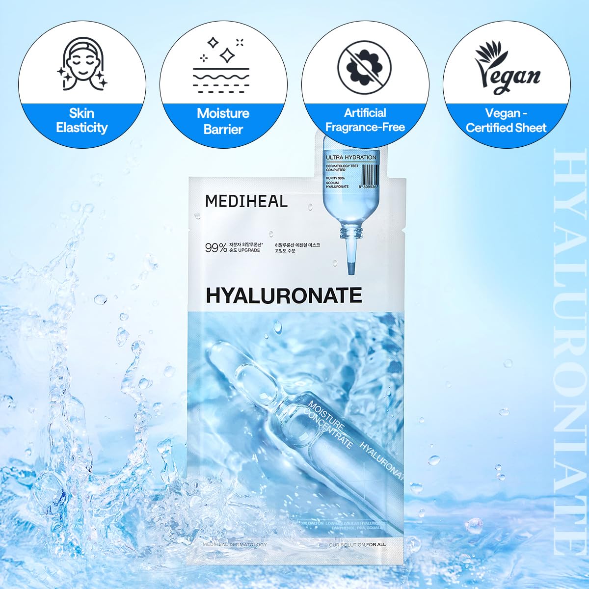 Mediheal Essential Face Mask [Skin Firming] 10 pcs. for Plumping Hydration, Glass Skin & Skin Nourishment - Travel Essentials, Korean Beauty Sheet Mask Halalzen