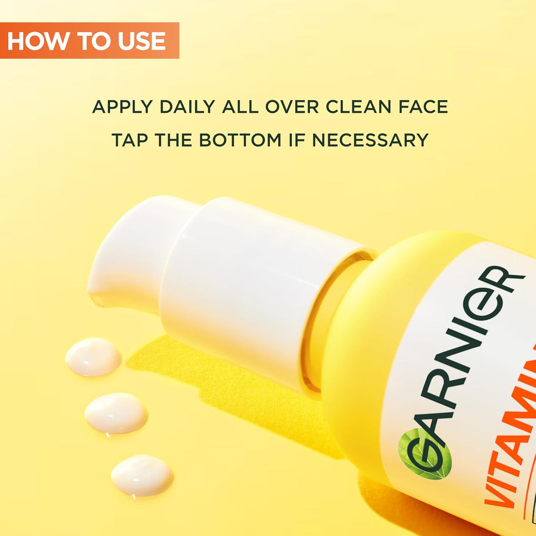 Garnier Vitamin C Serum Cream SPF 25, 2-in-1 Brightening Face Moisturizer with 20% Vitamin C, Hydrates, Protects and Reveals Bright Glowing Skin, Organic, Cruelty-Free & Vegan, All Skin Types, 50ml