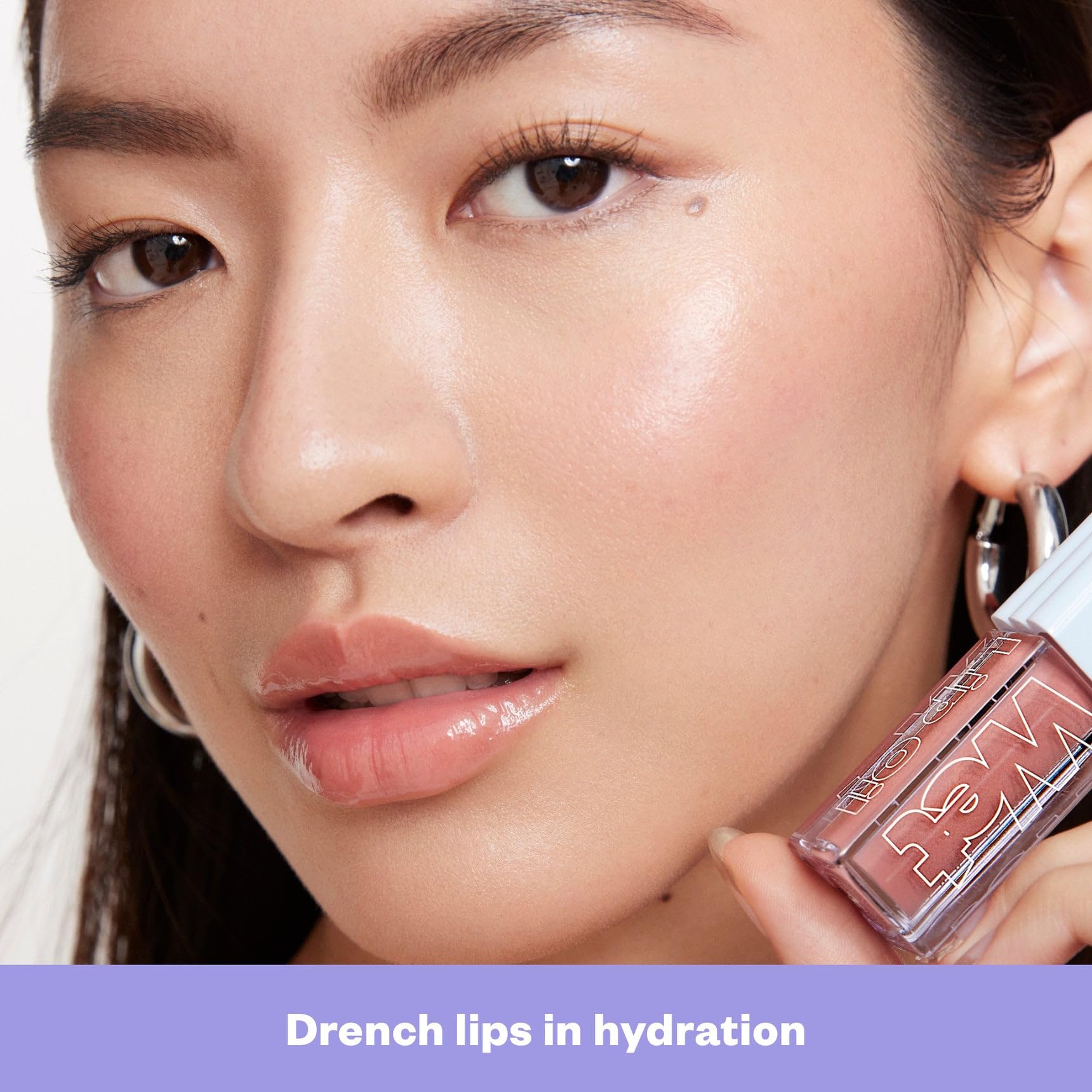 Kosas Wet Lip Oil Gloss - Hydrating Lip Plumping Treatment with Hyaluronic Acid & Peptides, Non-Sticky Finish (Malibu) Halalzen