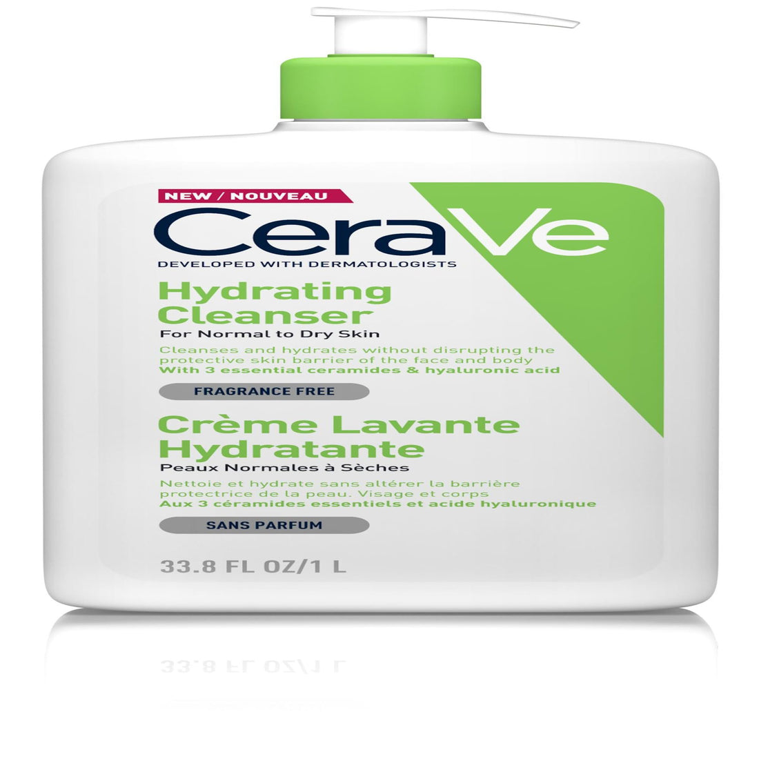 CeraVe Hydrating Cleanser for Normal to Dry Skin ml with Hyaluronic Acid and 3 Essential Ceramides