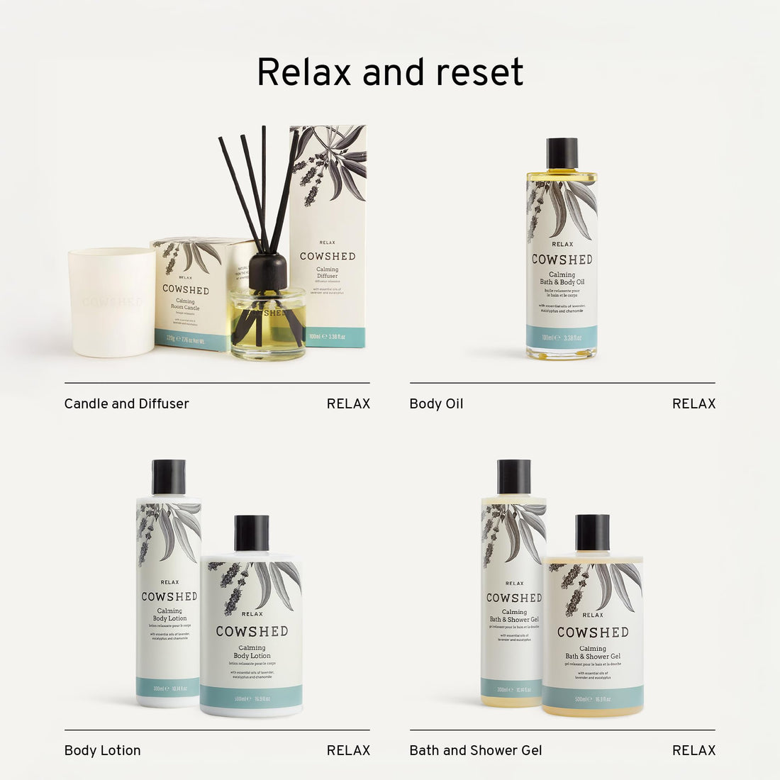 Cowshed Bath & Shower Gel 300ml | Replenish Uplifting Body Wash for Women & Men | Natural Body Wash, No Parabens | Hydrating Vegan Shower Gel with Red Mandarin, Bitter Orange and Grapefruit