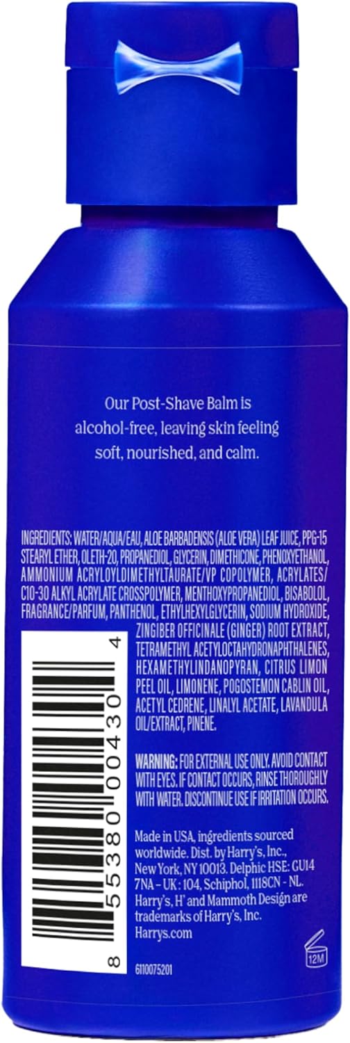 Harry's Post Shave Balm for Men, 100ml, Pack of 2 - Aloe Vera & Cucumber Extract