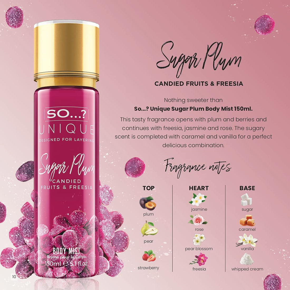 So…? Unique Womens White Blossom Body Mist Fragrance Spray 150ml Halalzen