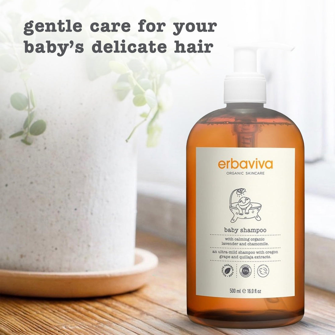 erbaviva Baby Shampoo, 16 Fl Oz Halalzen