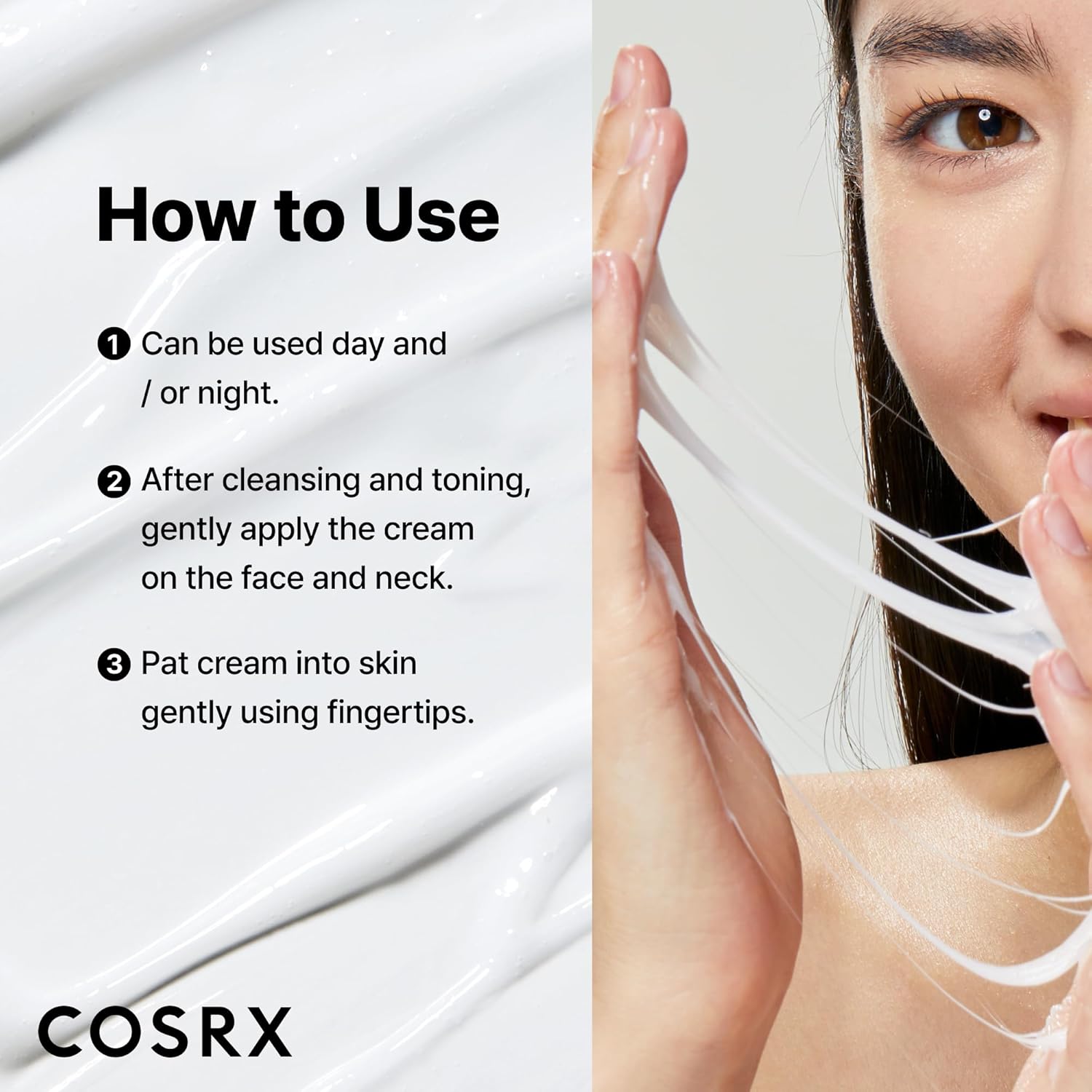 COSRX Advanced Snail 92 All in One Cream Korean Snail Mucin Face Cream & Gel Moisturiser for Dry Sensitive and Anti Aging Skin, Daily Soothing and Moisturising Cream, Korean Skincare 100g