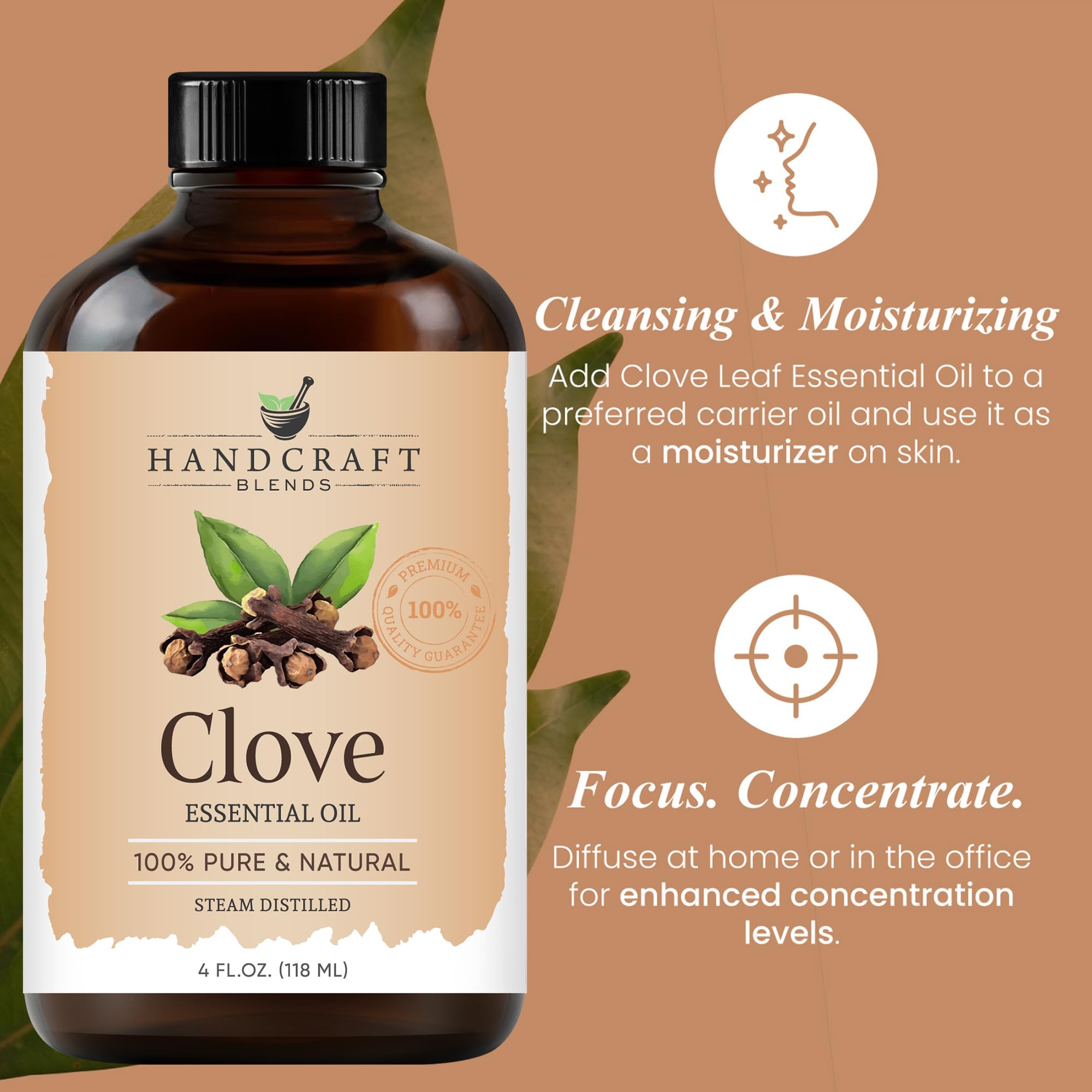 Handcraft Blends Eucalyptus Essential Oil - Huge 118 ml - 100% Pure and Natural - Premium Grade with Glass Dropper