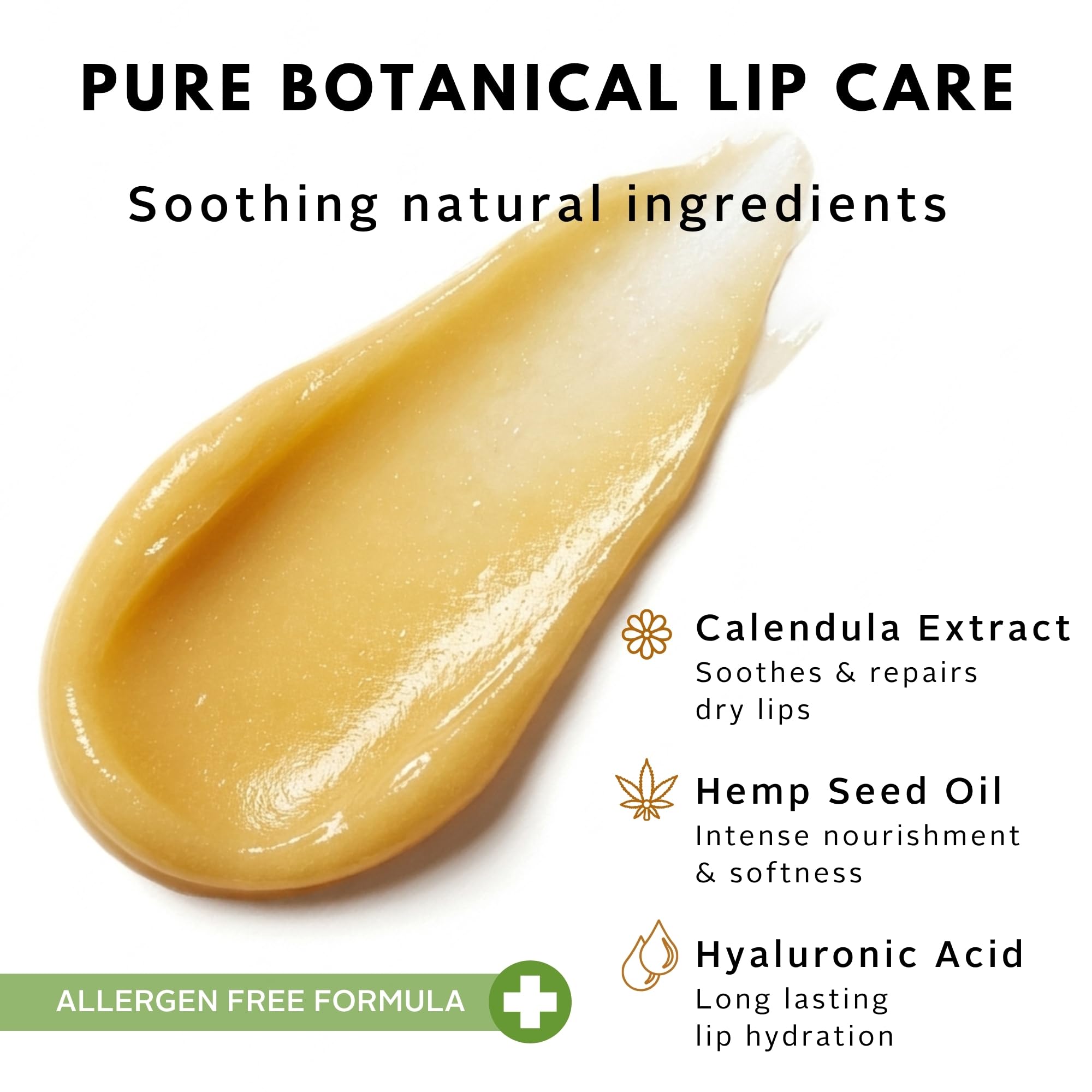 Raven Botanicals Natural Lip Balm Treatment, Hydration and Barrier Support, Organic Plant Extract Formula – Botanical Lip Balm 20ml (Rose Geranium)