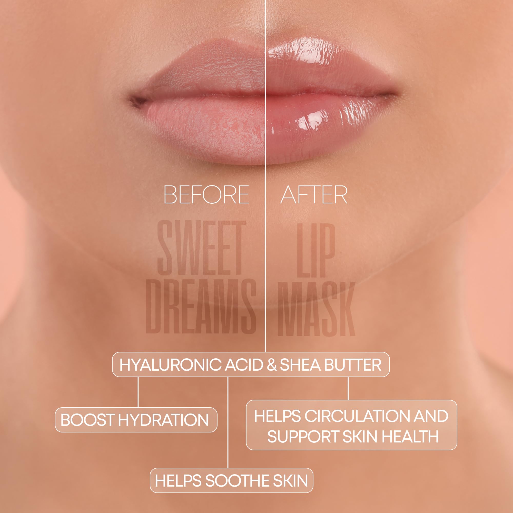 W7 Super Sweet Dreams Overnight Strawberry Lip Mask - Vitamin E, Aloe Vera and Grape Seed Oil - For Hydrated, Full Looking & Irresistible Lips - 20ml Halalzen