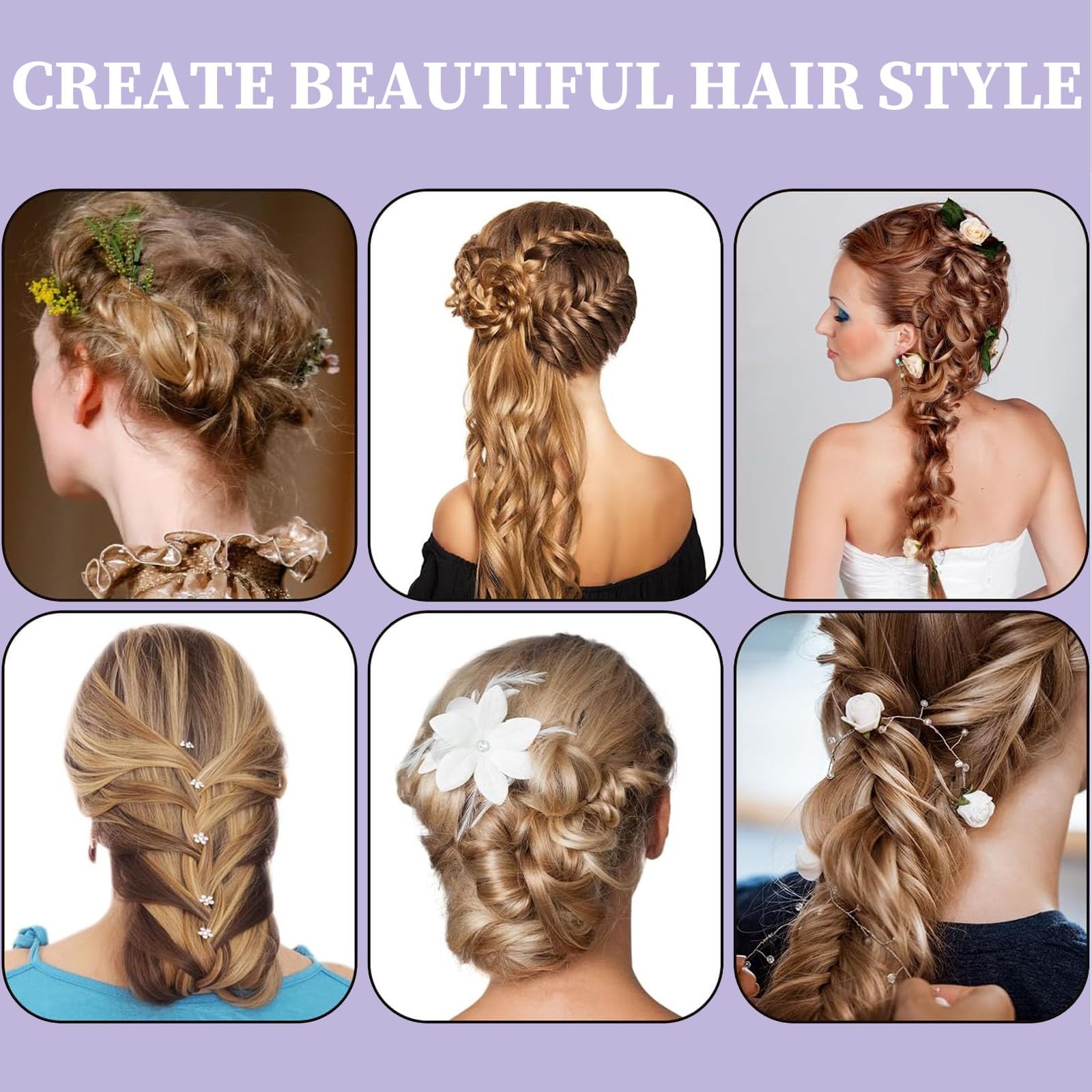 3pcs Topsy Tail Hair Tool, Hair Braiding Tool French Braid Loop Tool, Rat Tail Comb Fast Hair Styling Accessories (Black) Halalzen