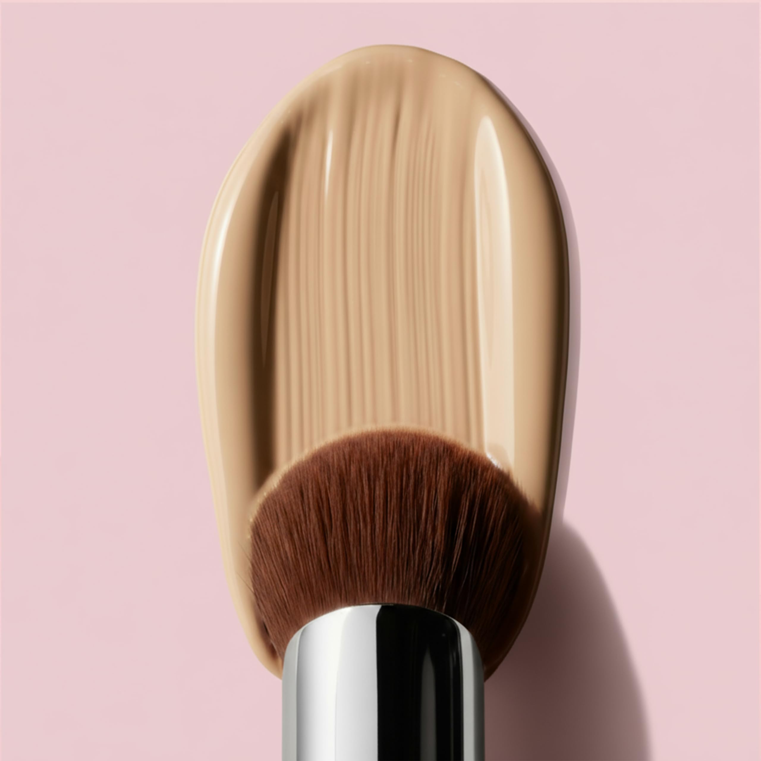 LAMORA Concealer Makeup Brush Under Eye - Angled Flat Top Kabuki Nose Contour Brush - Ideal for Concealing Blending Setting Buffing with Powder Liquid Cream Cosmetic - Small Makeup Foundation Brush Halalzen