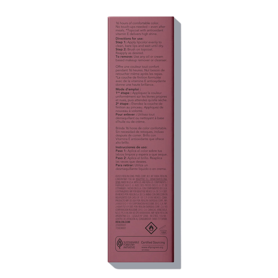 Revlon Liquid Lipstick with Clear Lip Gloss, ColorStay Overtime Lipcolor, Dual Ended with Vitamin E, 370 Everlasting Rum, 0.07 Fl Oz