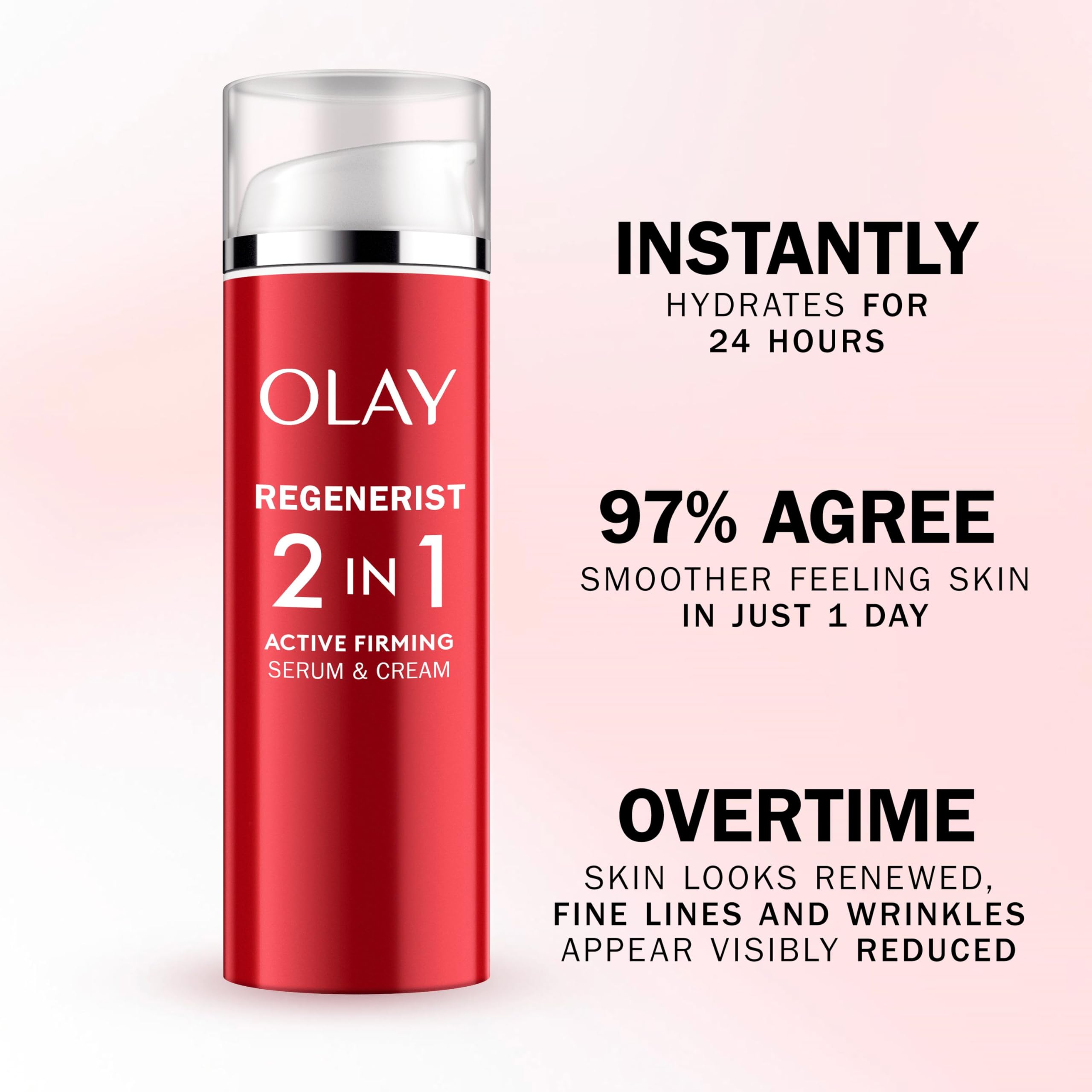 Olay Regenerist Firming Serum, Unique Formula With Vitamin B3 & Niacinamide, Instantly Hydrates For 24H, Ultra Firming 50ml