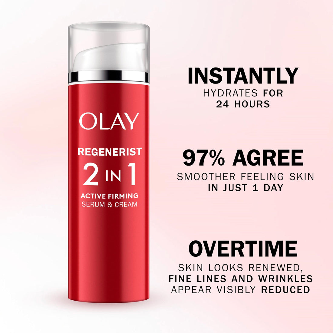 Olay Regenerist Firming Serum, Unique Formula With Vitamin B3 & Niacinamide, Instantly Hydrates For 24H, Ultra Firming 50ml