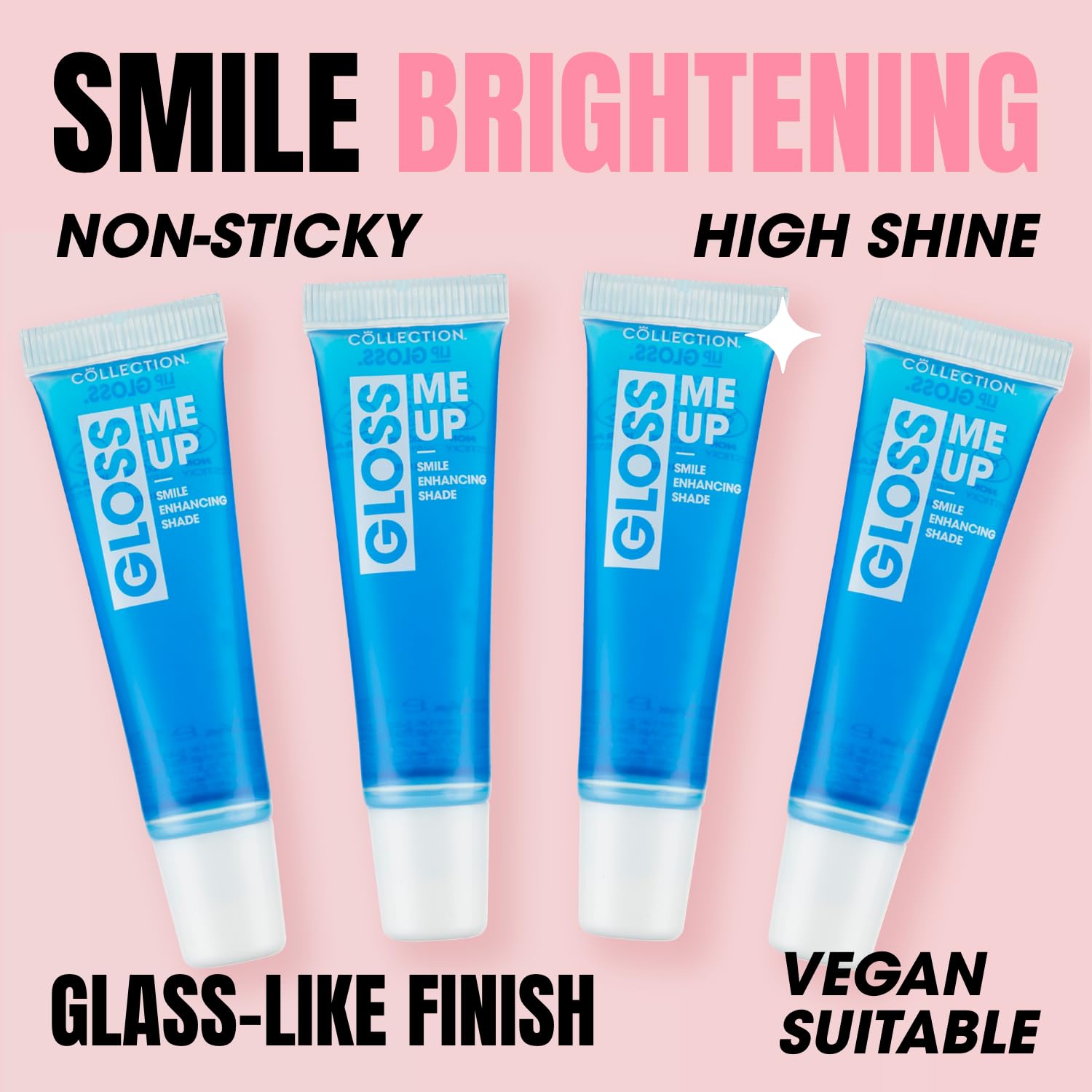 Collection Cosmetics Plumping, High-Shine, Non-Sticky, Plump Me Up Scented Lip Gloss, 10ml, Clear, Peppermint Halalzen