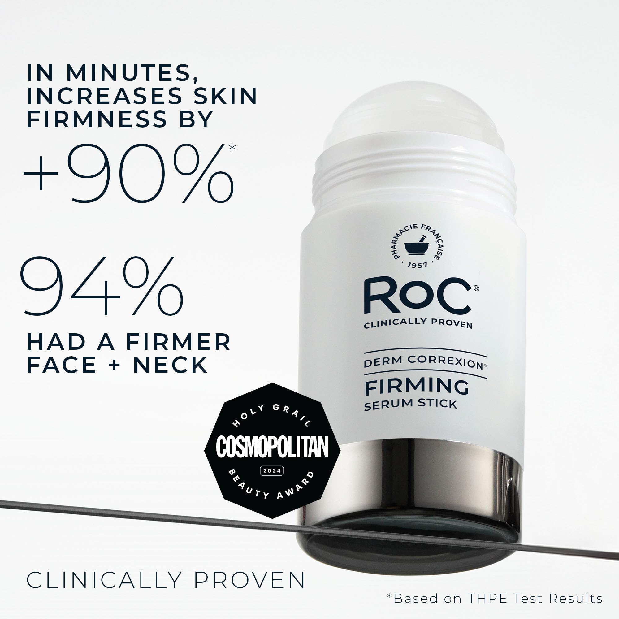 RoC Derm Correxion Retinol Firming Serum Stick with Antioxidants to Visibly Tighten and Firm Wrinkles and Laugh Lines 1.0 oz plus Retinol Eye Cream Packette Halalzen
