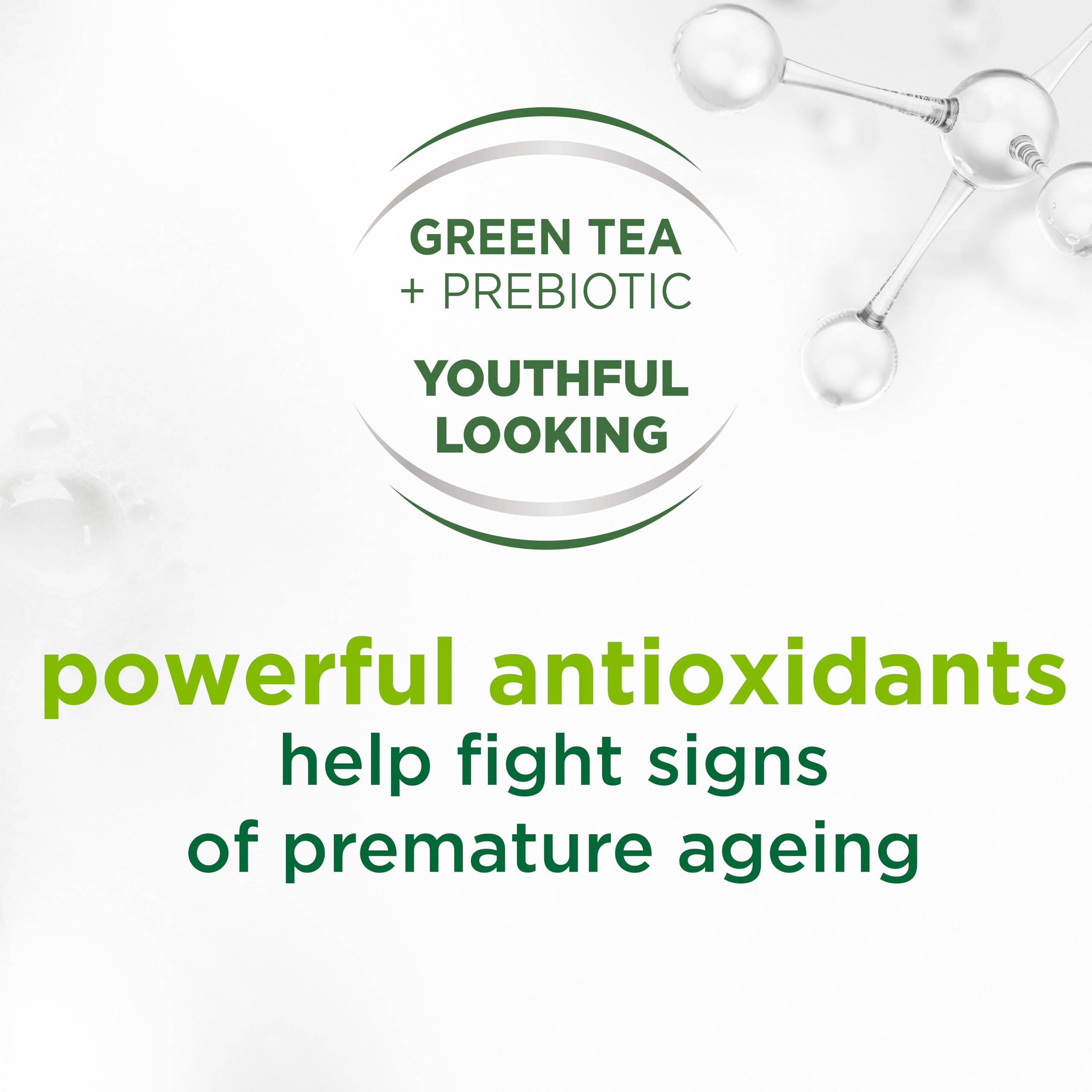 Simple Regeneration Age Resisting Facial Wash with green tea and prebiotic cleanser for revived and revitalised skin 150 ml