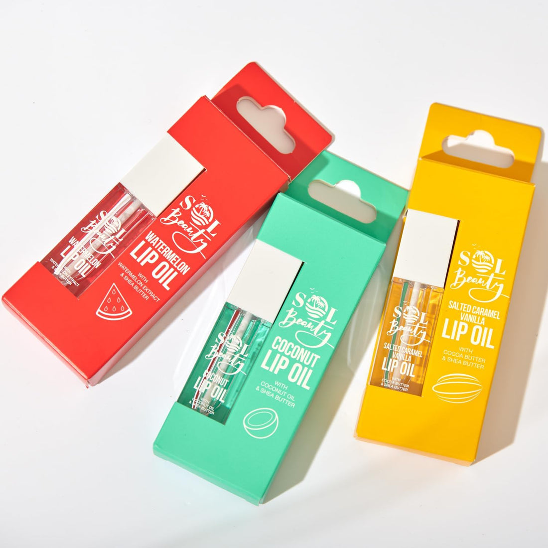 Sol Beauty Coconut Lip Oil with Coconut Extract and Shea Butter, Nourish, Hydrate and Soften Your Lips, Vegan Friendly and Cruelty Free Lip Oil 3g