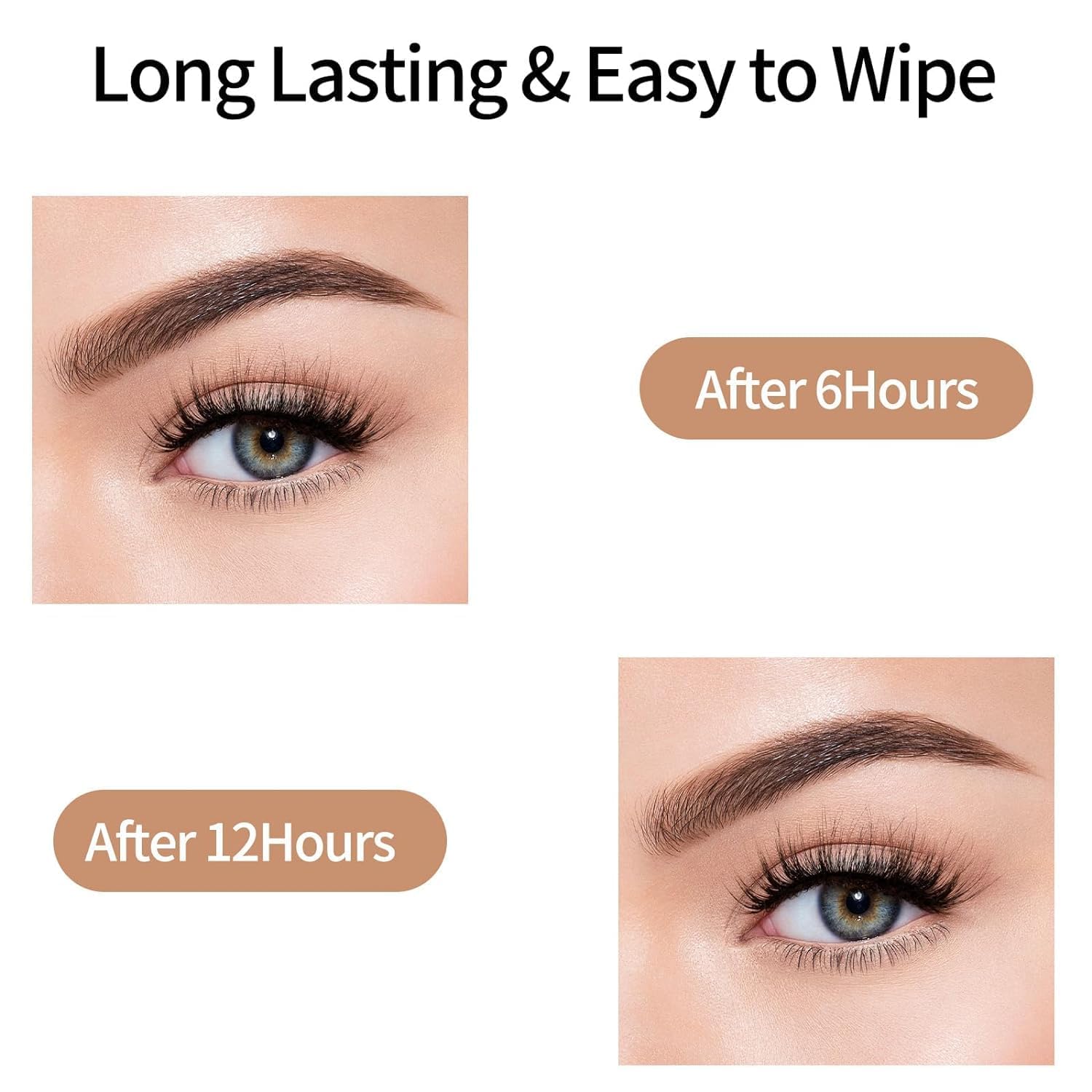 2 Pcs Microblading Eyebrow Pencil, 3D Waterproof 4-Tip Eyebrow Pen, Natural Makeup Long-Lasting Fine Stroke Magic Brow Pencil for Women Stay on All Day (Dark Brown(2 Pcs))
