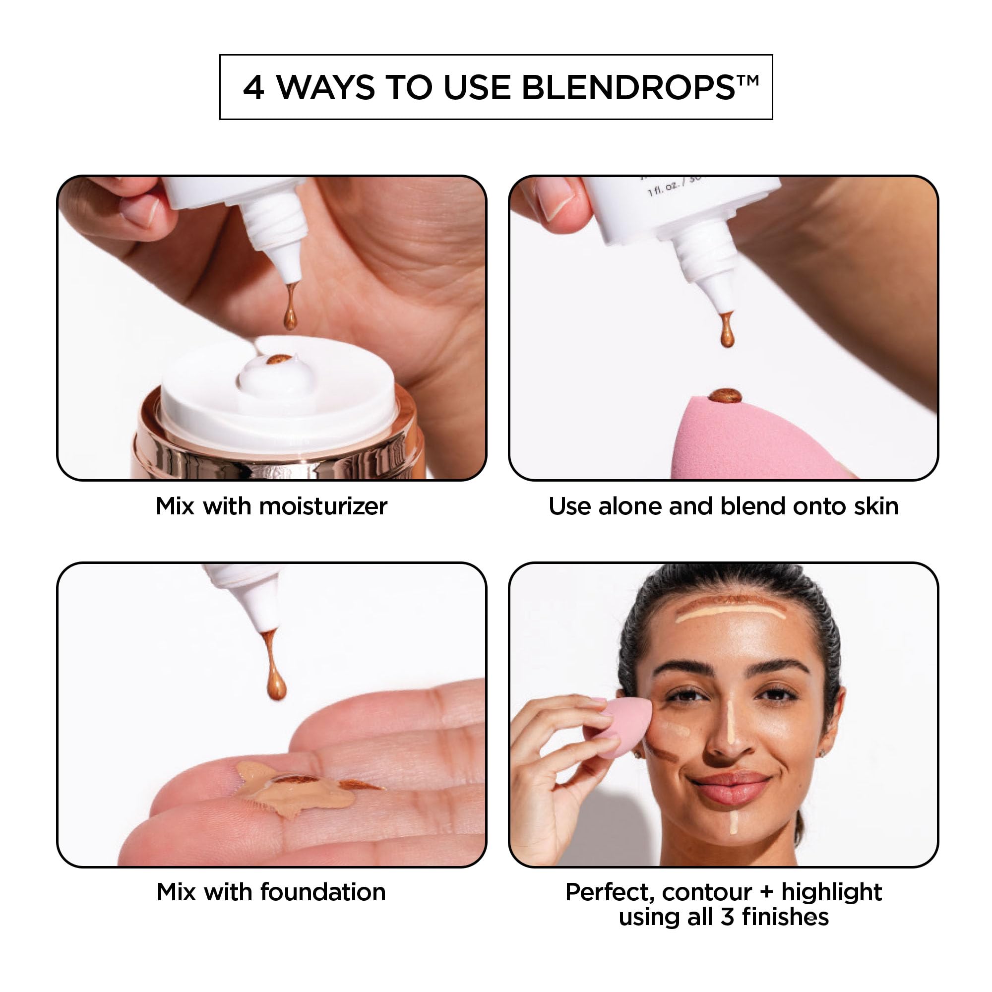 BeautyBio BLENDROPS. Broad Spectrum SPF 46 Oil-Control Priming Drops With Color-Correcting Tranexamic Complex Halalzen