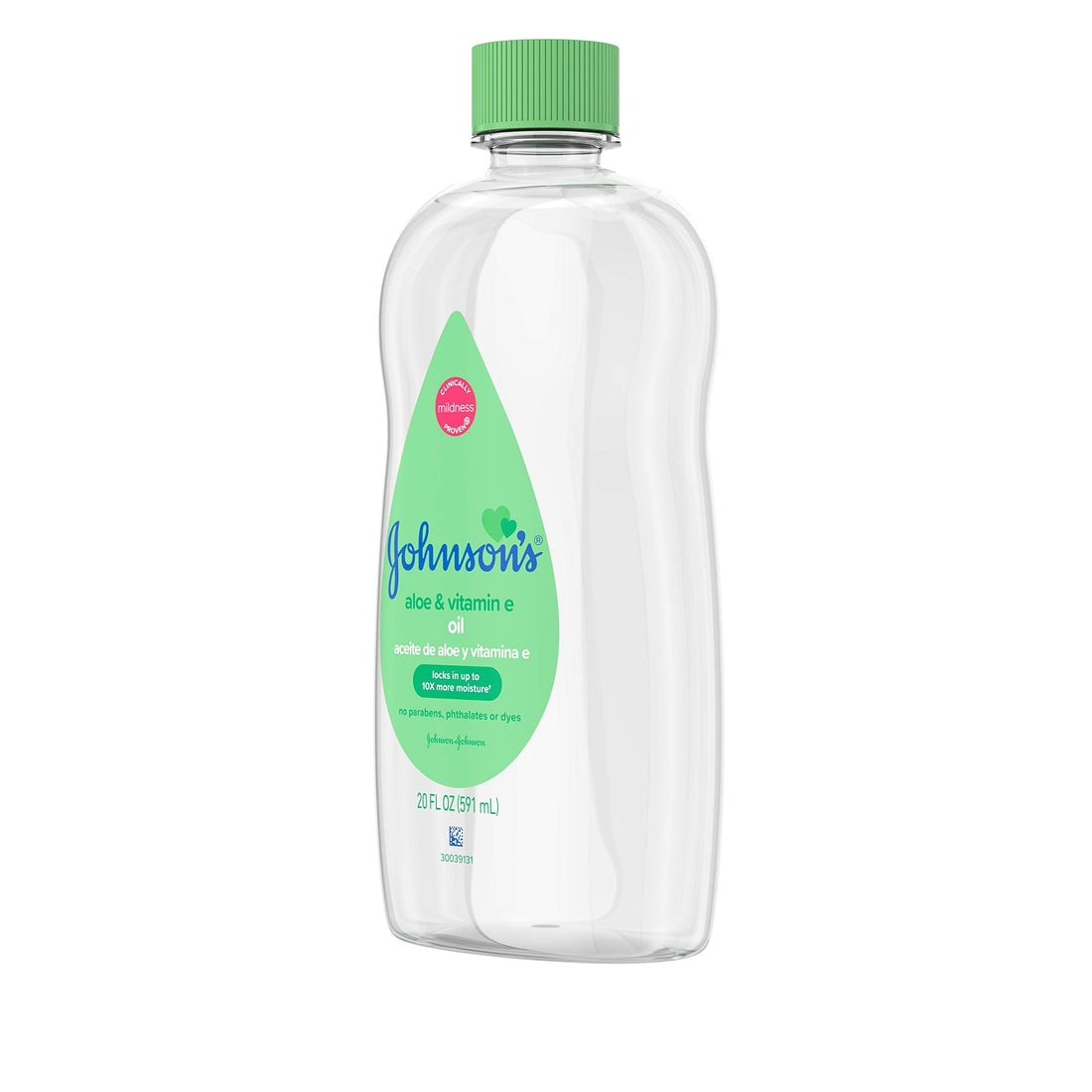Johnson's Aloe Vera Baby Oil 300ml – Leaves Skin Soft and Smooth – Ideal for Delicate Skin Halalzen