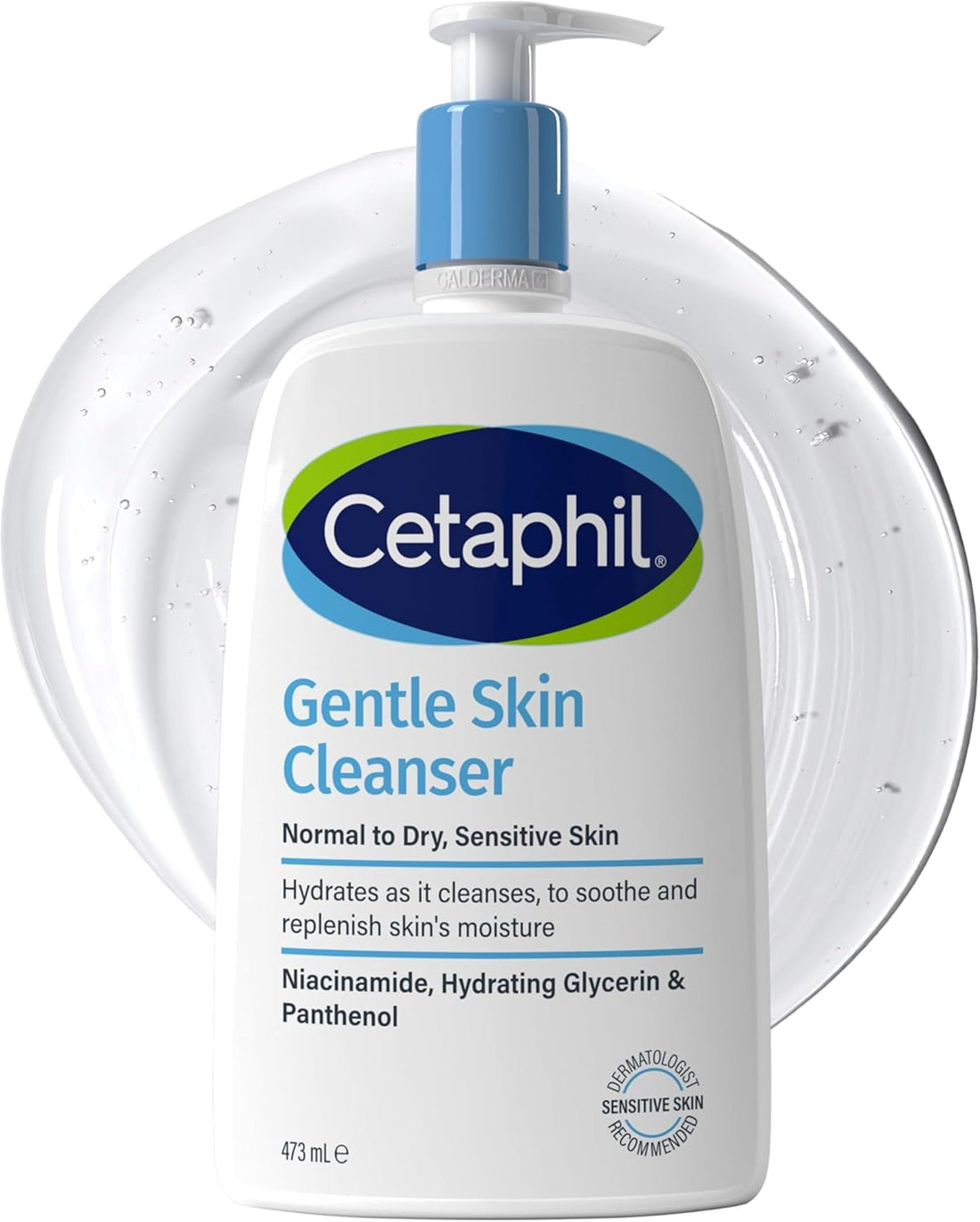 Cetaphil Gentle Skin Cleanser, 1L, Face & Body Wash, For Normal To Dry Sensitive Skin, With Niacinamide & Glycerin, Soap Free, 1 unit, Packaging May Vary