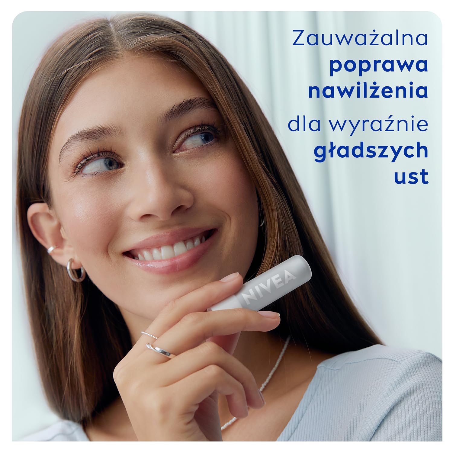 NIVEA Hyaluron Moisture Plus Lip Balm (5.2g), Ultra-Light Lip Balm Stick with Hyaluronic Acid, Provides 24H Moisture and Visibly Smoother Lips Halalzen