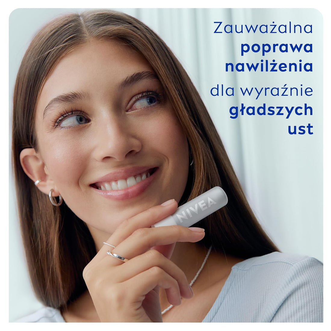 NIVEA Hyaluron Moisture Plus Lip Balm (5.2g), Ultra-Light Lip Balm Stick with Hyaluronic Acid, Provides 24H Moisture and Visibly Smoother Lips Halalzen