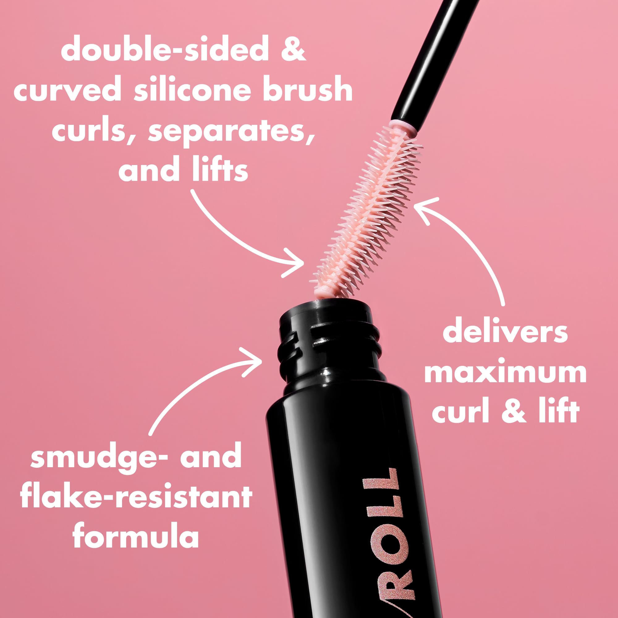 e.l.f. Lash 'N Roll Mascara, Curling Mascara For Visibly Lifted Lashes, Lifts & Separates Lashes. Long-Lasting Formula, Vegan & Cruelty-Free, Black Halalzen