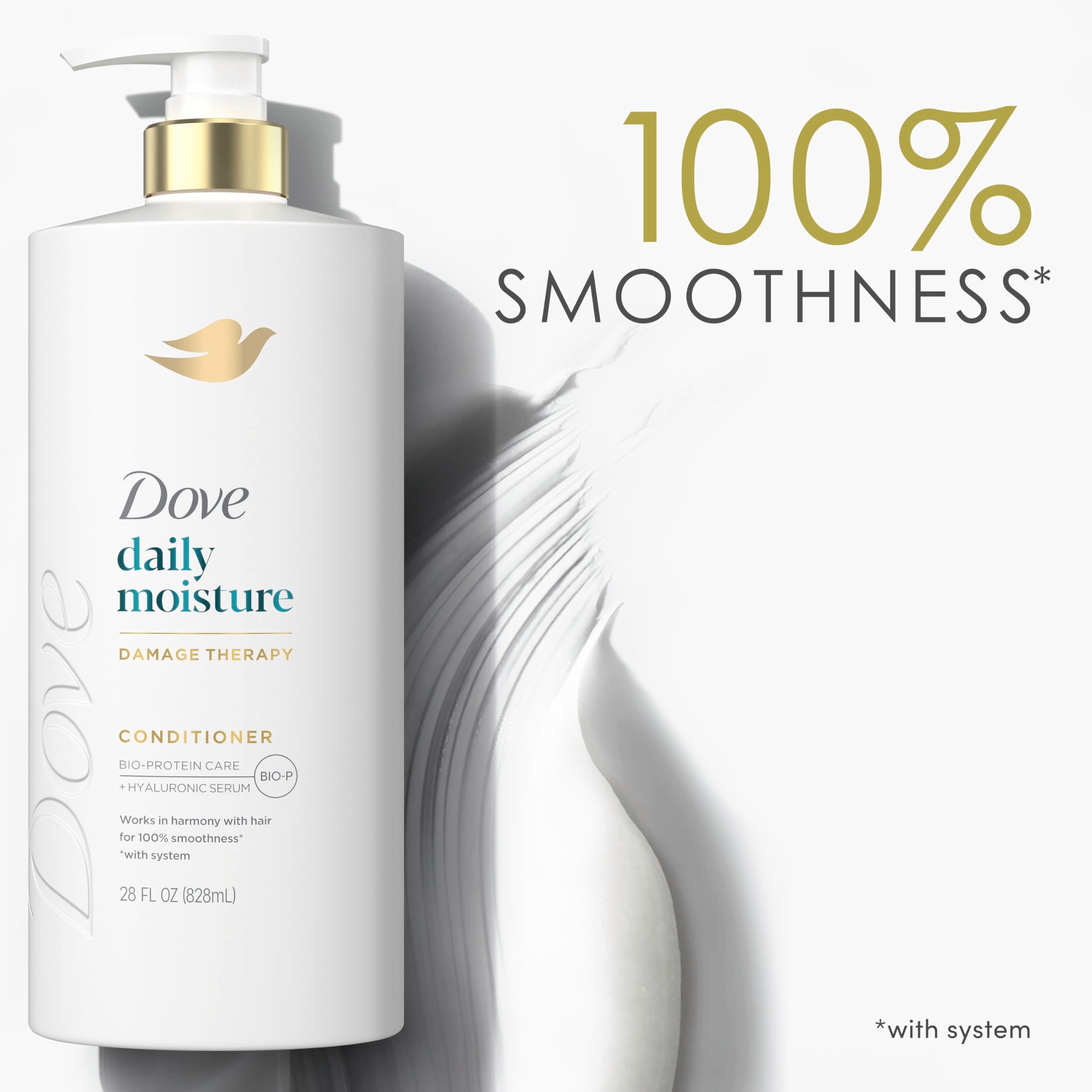 Dove Conditioner Intensive Repair for Damaged Hair with Bio-Protein Care Technology and Amino Serum 28 Fl Oz Halalzen