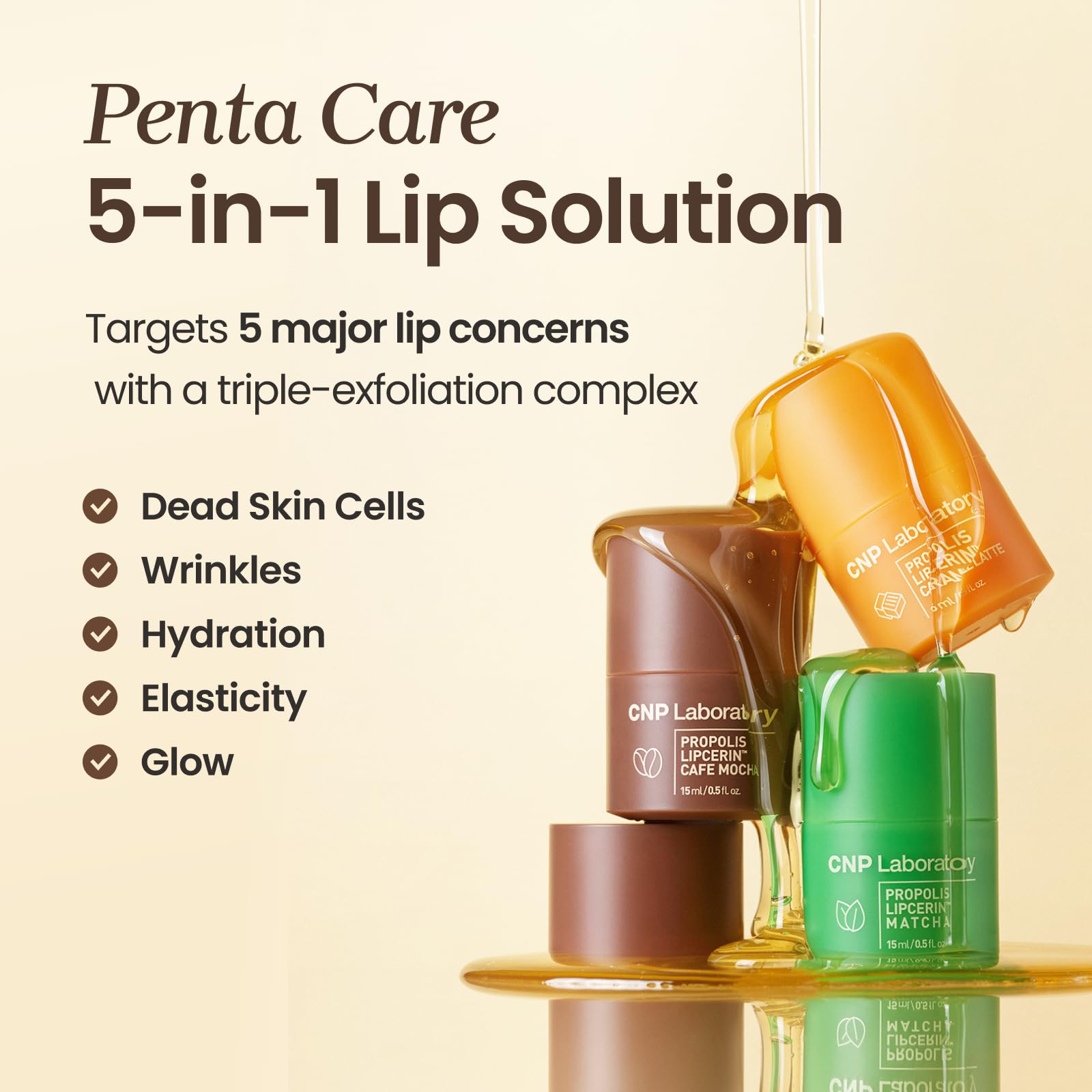 CNP Honey Lip Butter - Propolis Lipcerin™ 01 Original, Hydrating Overnight Manuka Lip Balm & Mask, 12hr Long-Lasting Moisture, Stocking Stuffers, Gifts for Women, 0.5 fl.oz. Halalzen