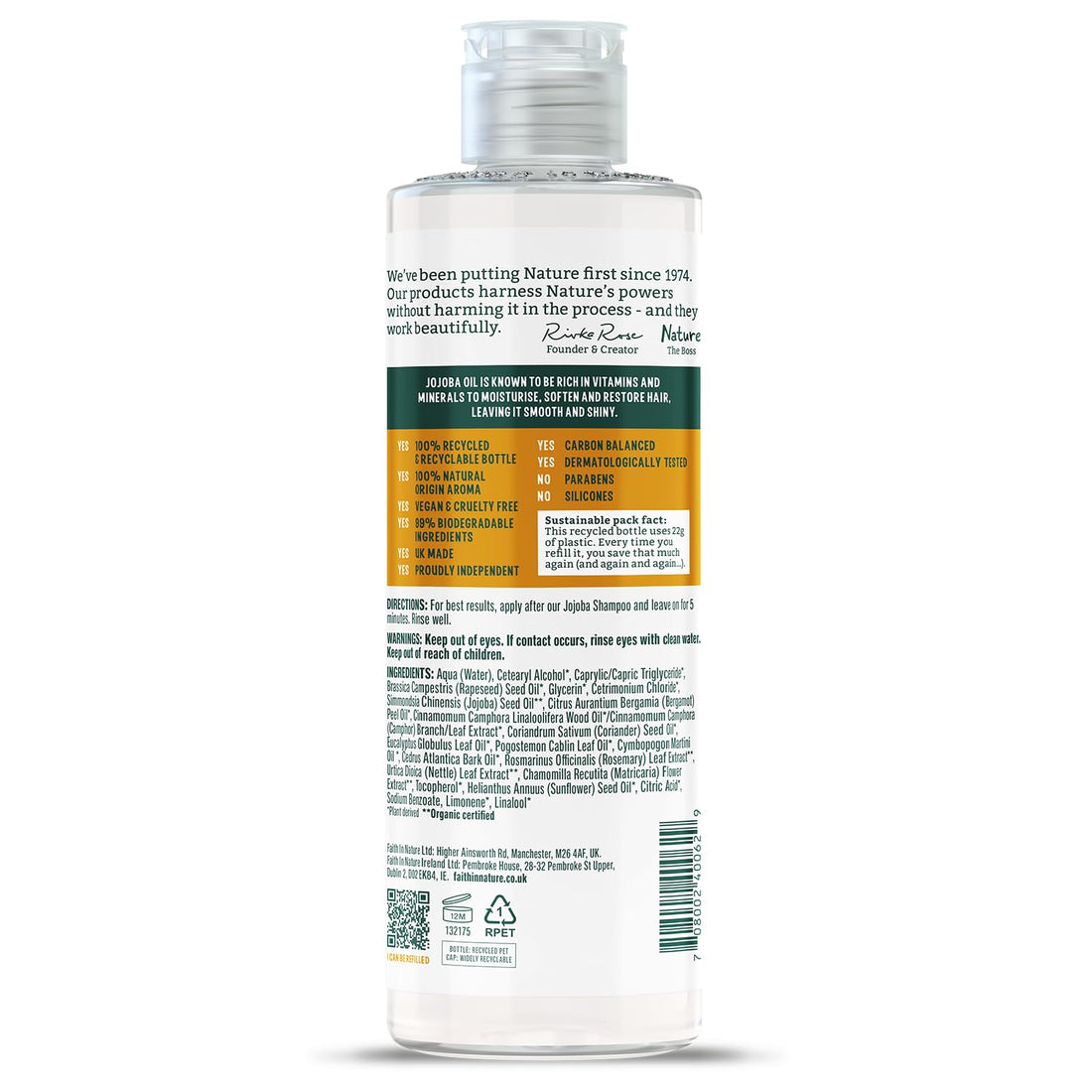 Faith In Nature Organic Aloe Vera Conditioner, Soothing for Normal Hair & Scalp, Vegan & Cruelty Free, No SLS, Silicones or Parabens, 400ml