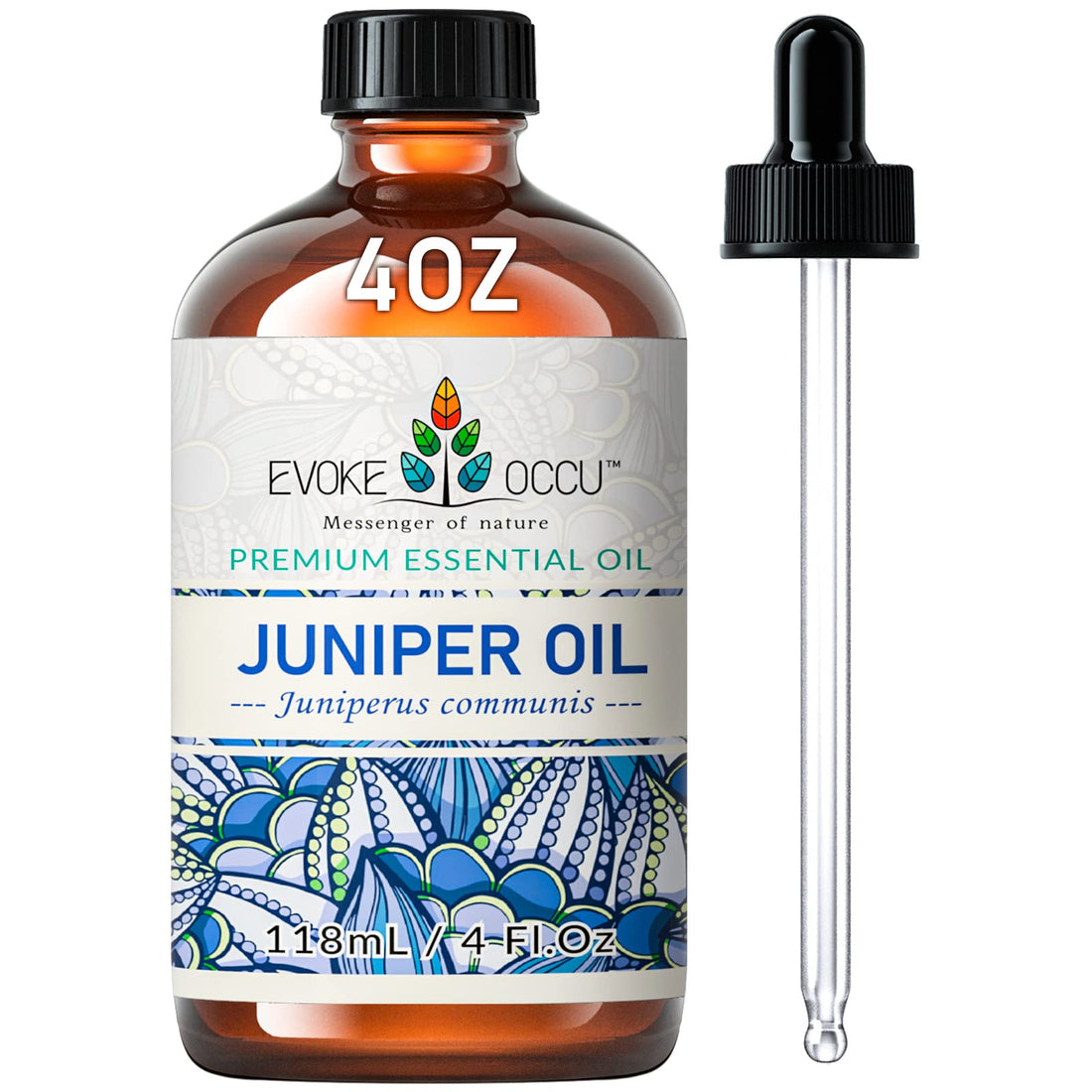 EVOKE OCCU Jasmine Essential Oil 118ml, Pure Jasmine Oil for Aromatherapy Diffuser Candle Soap Making- 4 FL Oz