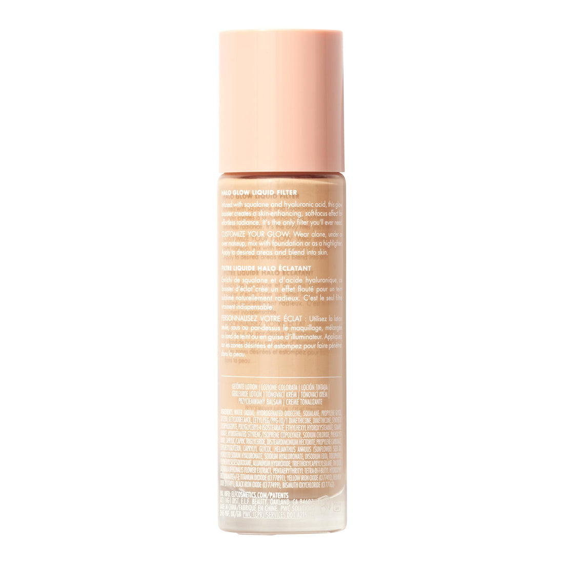 e.l.f. Halo Glow Liquid Filter, Complexion Booster For A Glowing, Soft-Focus Look, Infused With Hyaluronic Acid, Vegan & Cruelty-Free, 4 Medium Halalzen