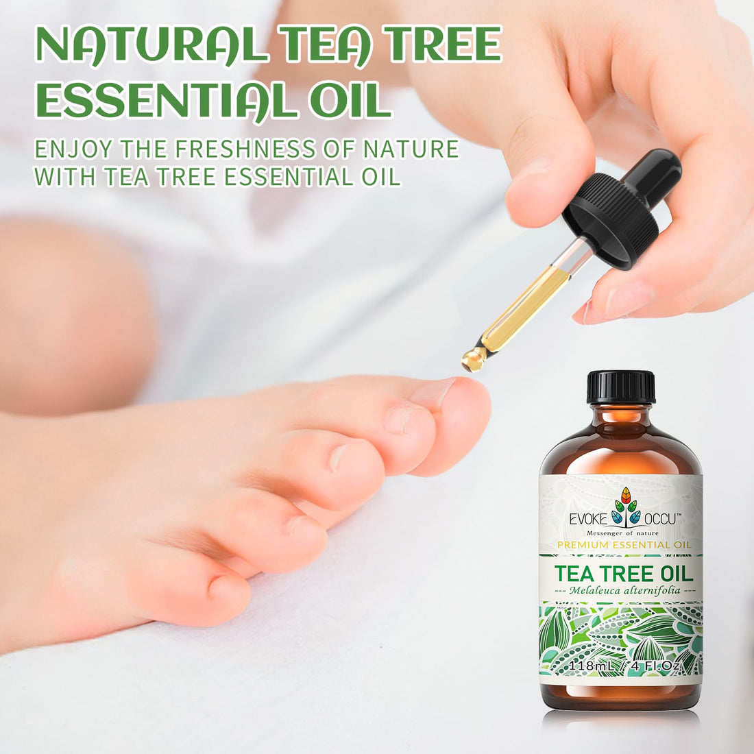 EVOKE OCCU Jasmine Essential Oil 118ml, Pure Jasmine Oil for Aromatherapy Diffuser Candle Soap Making- 4 FL Oz