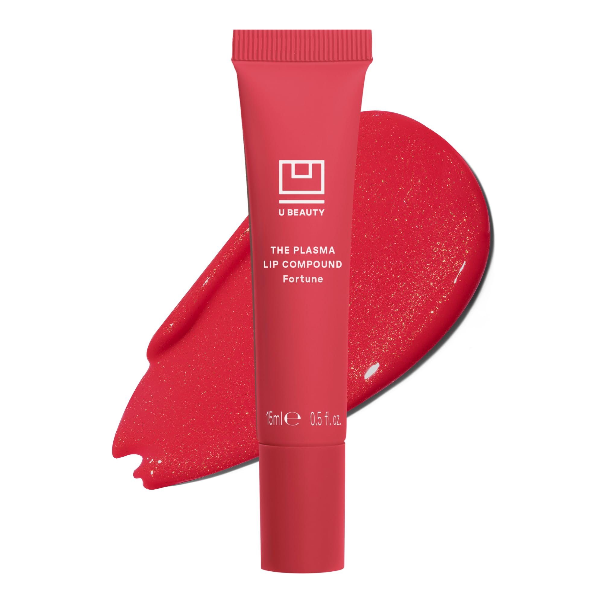 U Beauty The PLASMA Lip Compound - Anti-Wrinkle & Anti-Aging Treatment - Clear Plumping Lip Gloss with Hyaluronic Acid for Deep Hydration - Salicylic Acid, Vitamin E, & Peptides Contour Lips, 15 mL Halalzen