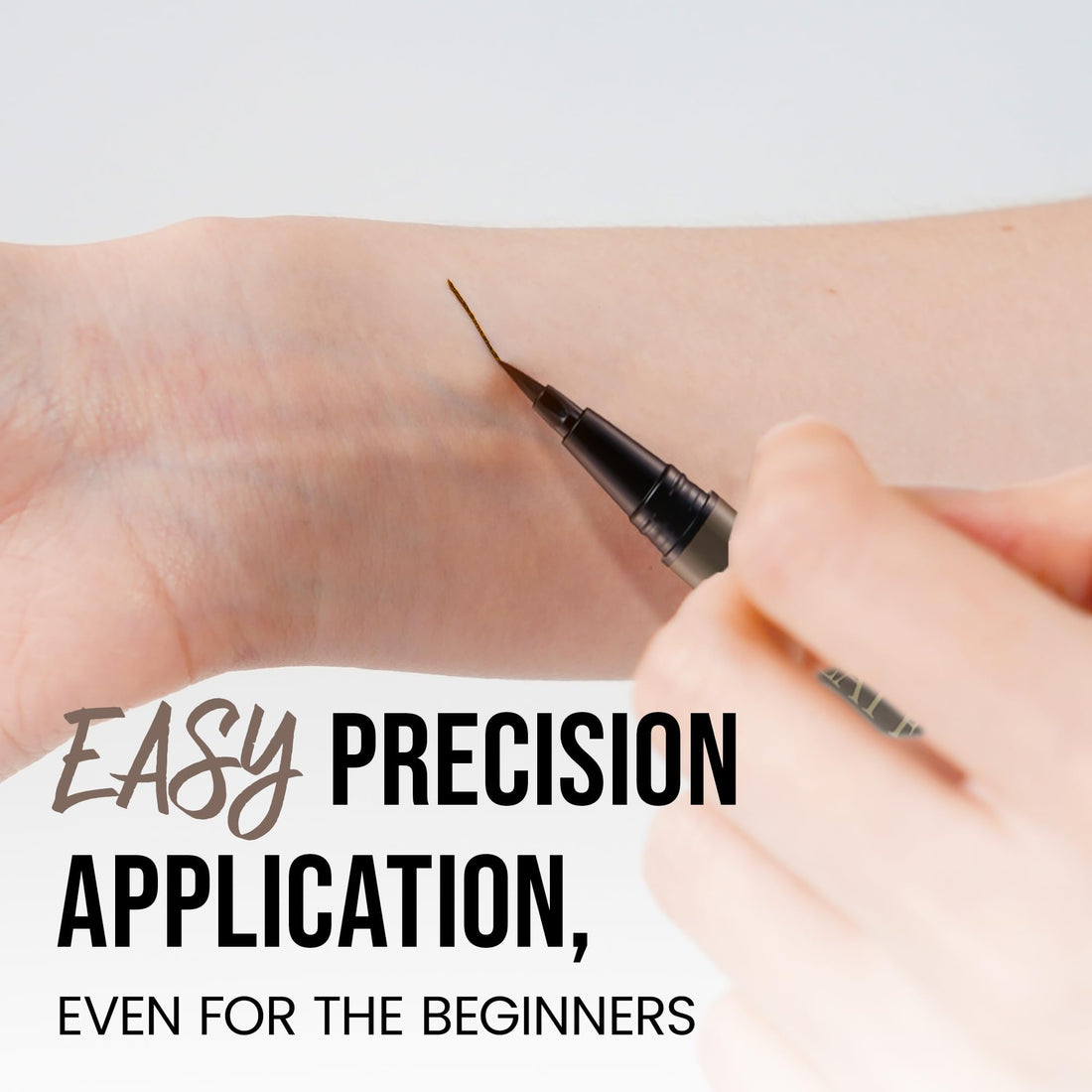 Liquid Precision Eyeliner Pen, Waterproof & Smudge-Proof, Long-Lasting Black Eye Liner, Fine & Bold Lines, 0.5g Halalzen