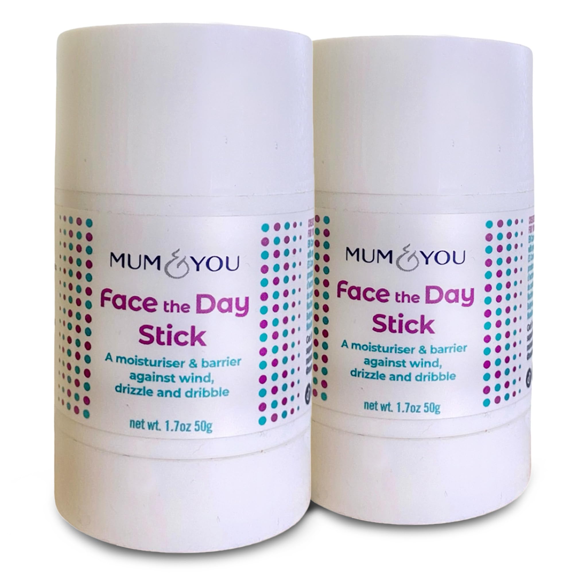 Mum & You Baby Face the Day Stick – Natural baby Moisturiser with Sunflower, Coconut Oil & Shea Butter, Soothes Eczema, Teething Protection, Dribble Rash & Protects Skin in Winter, Cold & Dry Weather