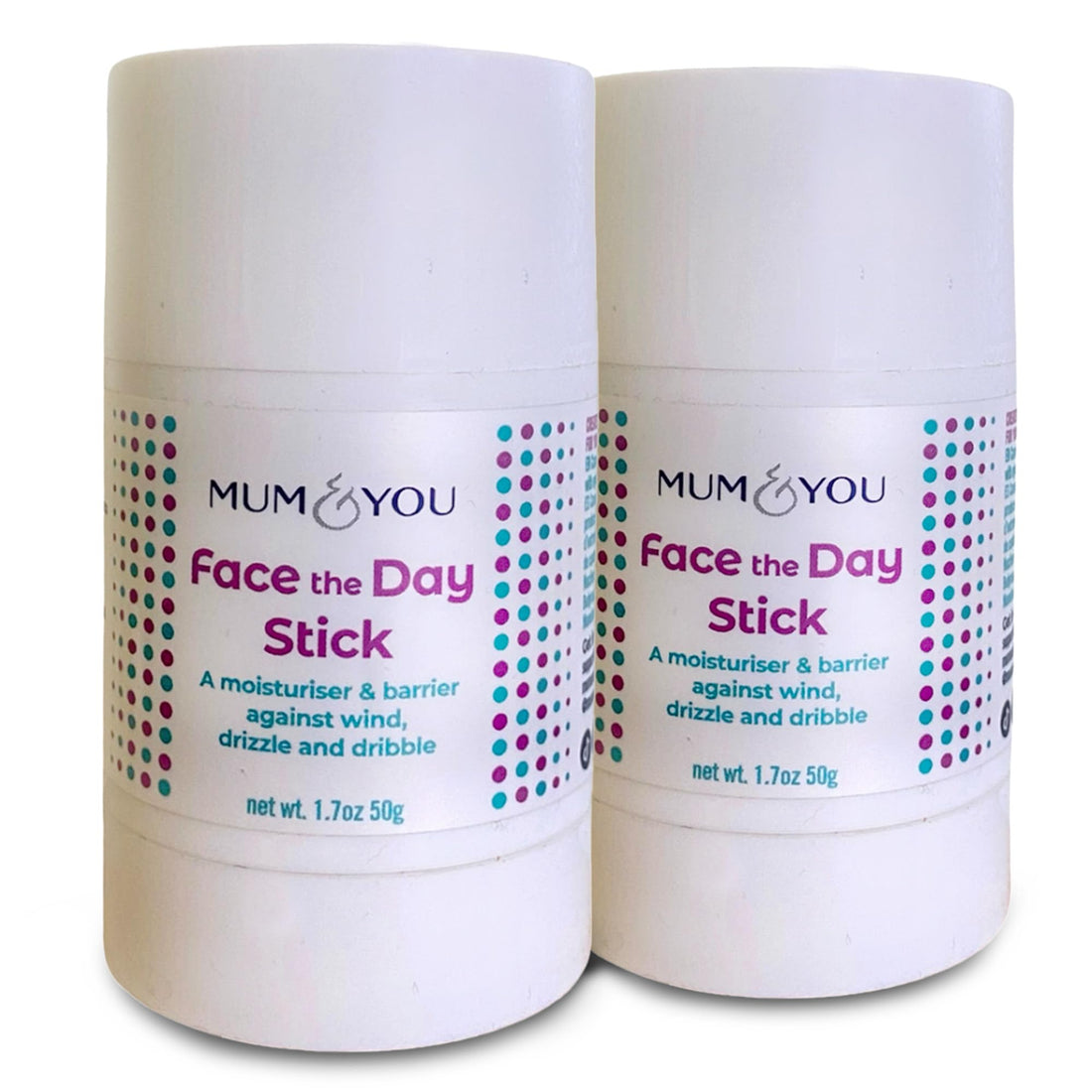 Mum & You Baby Face the Day Stick – Natural baby Moisturiser with Sunflower, Coconut Oil & Shea Butter, Soothes Eczema, Teething Protection, Dribble Rash & Protects Skin in Winter, Cold & Dry Weather