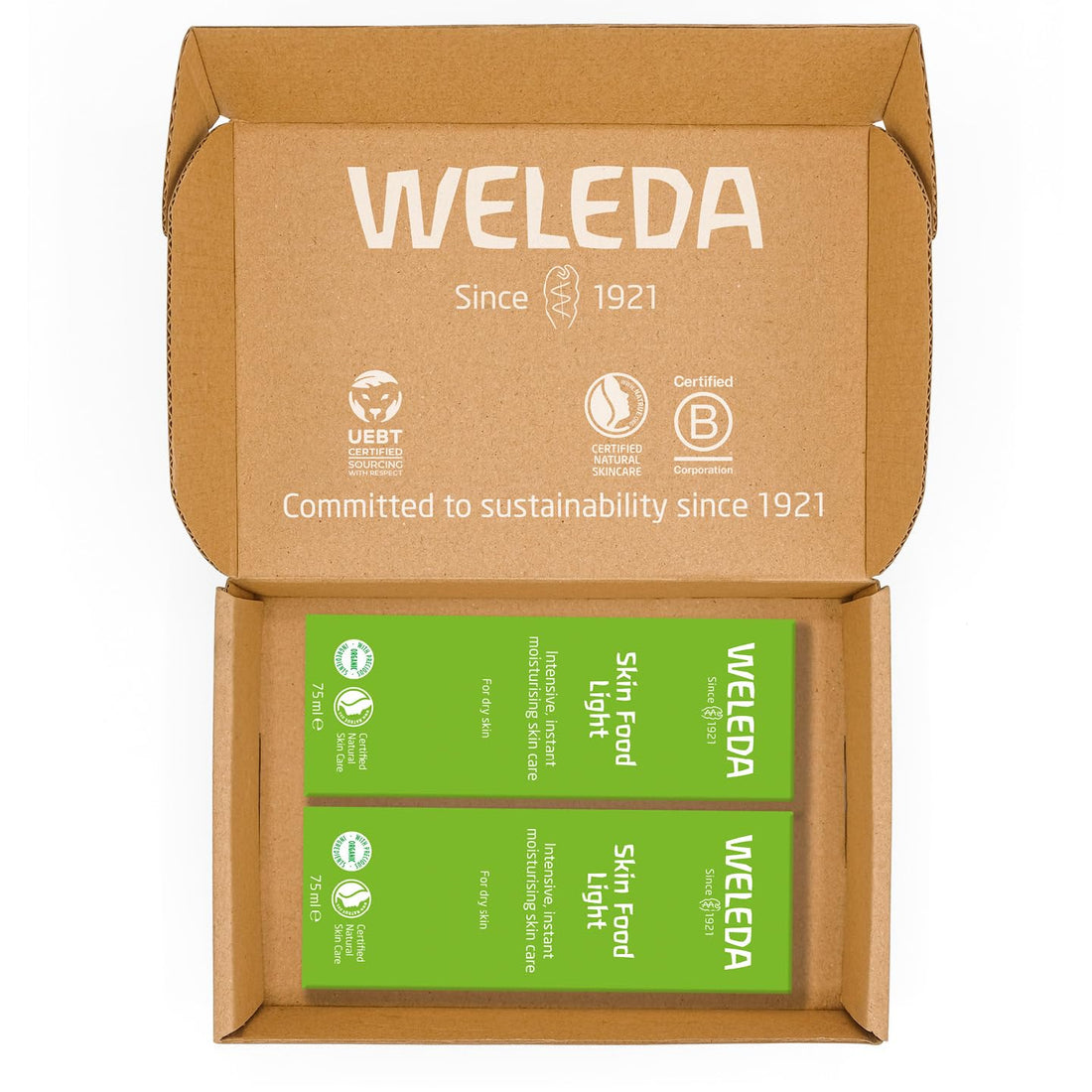 Weleda Skin Food Light, Dry Skin Moisturiser, Moisturising Cream & Primer, Face & Body, For Men & Women, Multiple Uses, 100% Certified Natural, Organic, 75ml