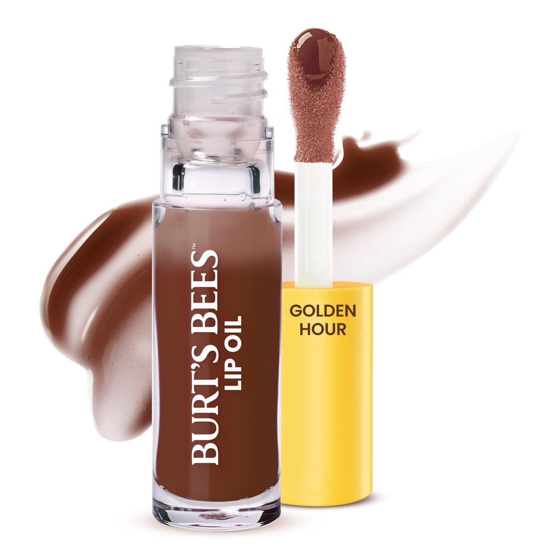 Burt's Bees Lip Oil Clear Day, Instant Hydration, Nourishes and Softens Lips, Tint Free, High Shine Finish, Responsibly Sourced Jojoba Oil, Non Sticky, Wand Applicator, 0.15 Ounce Halalzen