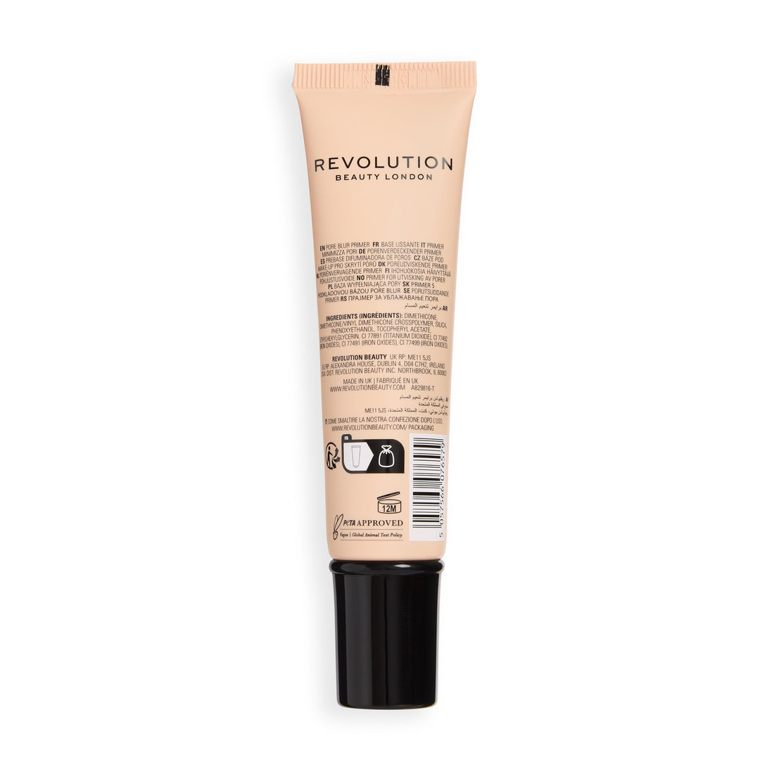 Revolution Beauty London Pore Blur Primer, Smooth Face Base, Gel Formula, All-Day Wear, 28ml Halalzen