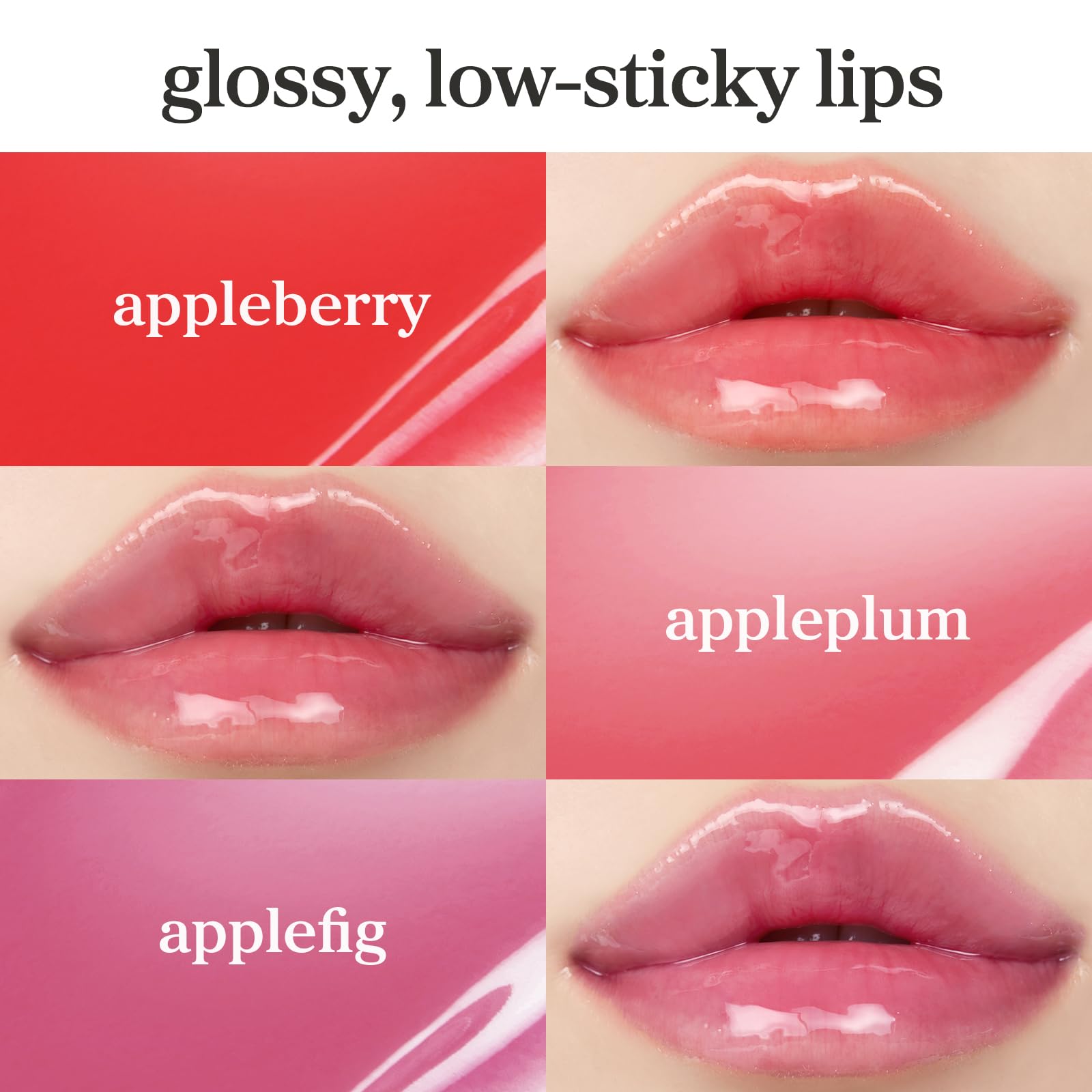 NOONI Korean Lip Oil - Applepeony | Long-Lasting, Moisturizing, Plumping, Revitalizing for Dry Lips, Waterproof, No Peel Off, Hydrating Lip Stain, Stocking Stuffers, Cute Stuff, 0.12 FL Oz Halalzen