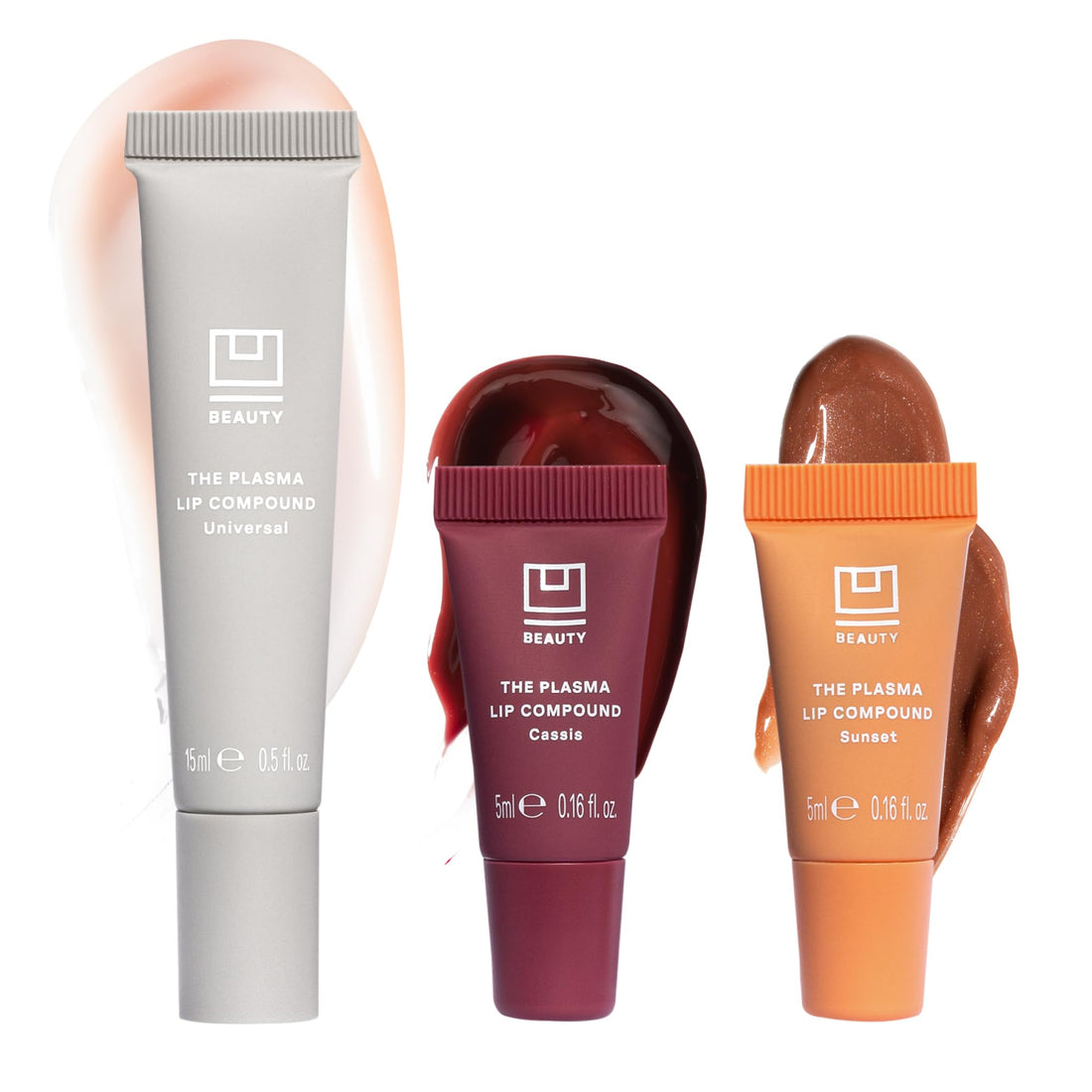 U Beauty The PLASMA Lip Compound - Anti-Wrinkle & Anti-Aging Treatment - Clear Plumping Lip Gloss with Hyaluronic Acid for Deep Hydration - Salicylic Acid, Vitamin E, & Peptides Contour Lips, 15 mL Halalzen