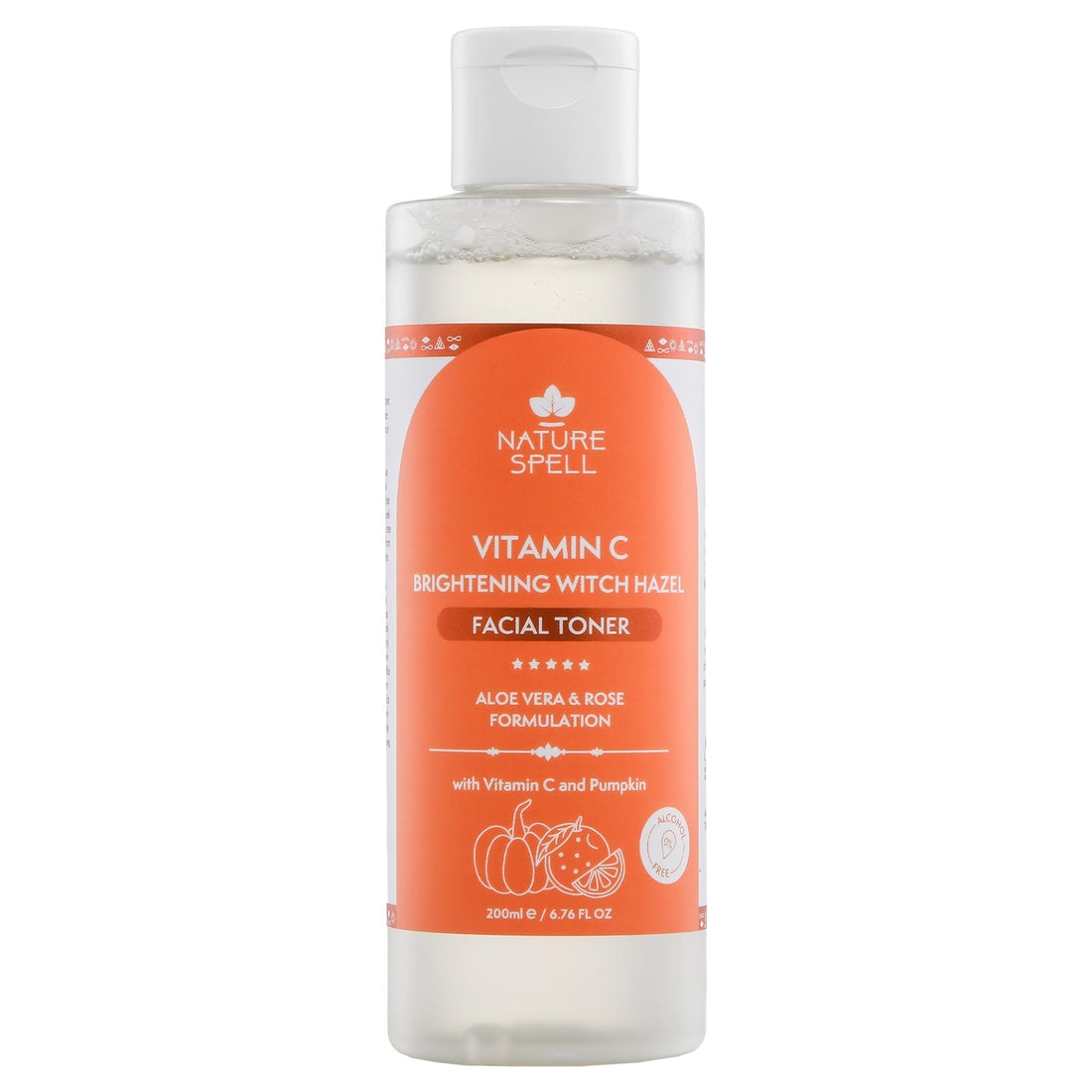 Nature Spell Rose Water Facial Toner, Hydrates & Restores Skin pH Balance, Suitable for All Skin Types, Vegan, 200ml
