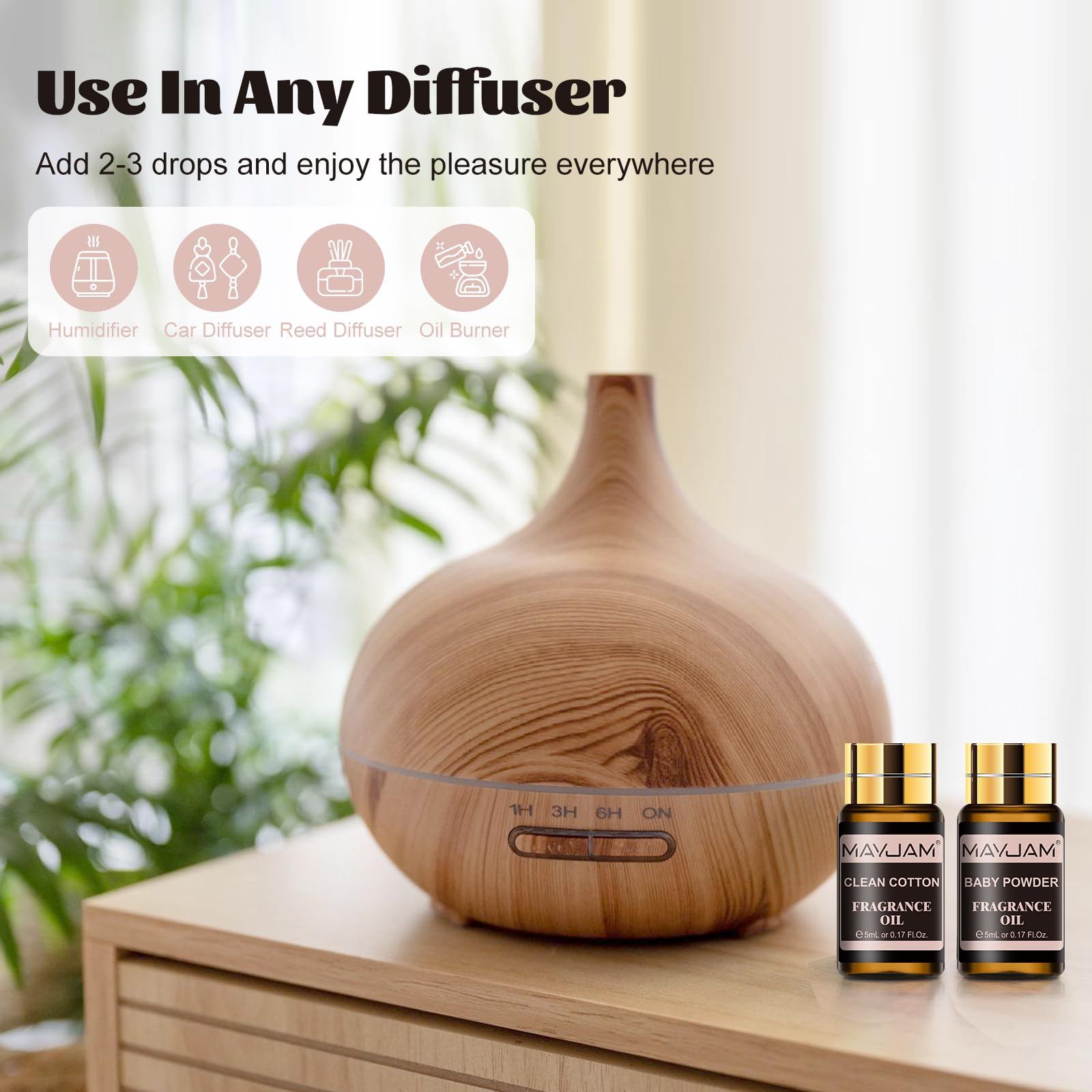 MAYJAM Fragrance Oil Gift Set, Top 20 Essential Oils Set for Diffusers for Home, Long Lasting Scented Oil Kit for Aromatherapy, Bath Bombs Soap Candle Making - 20Pcs x 5ml